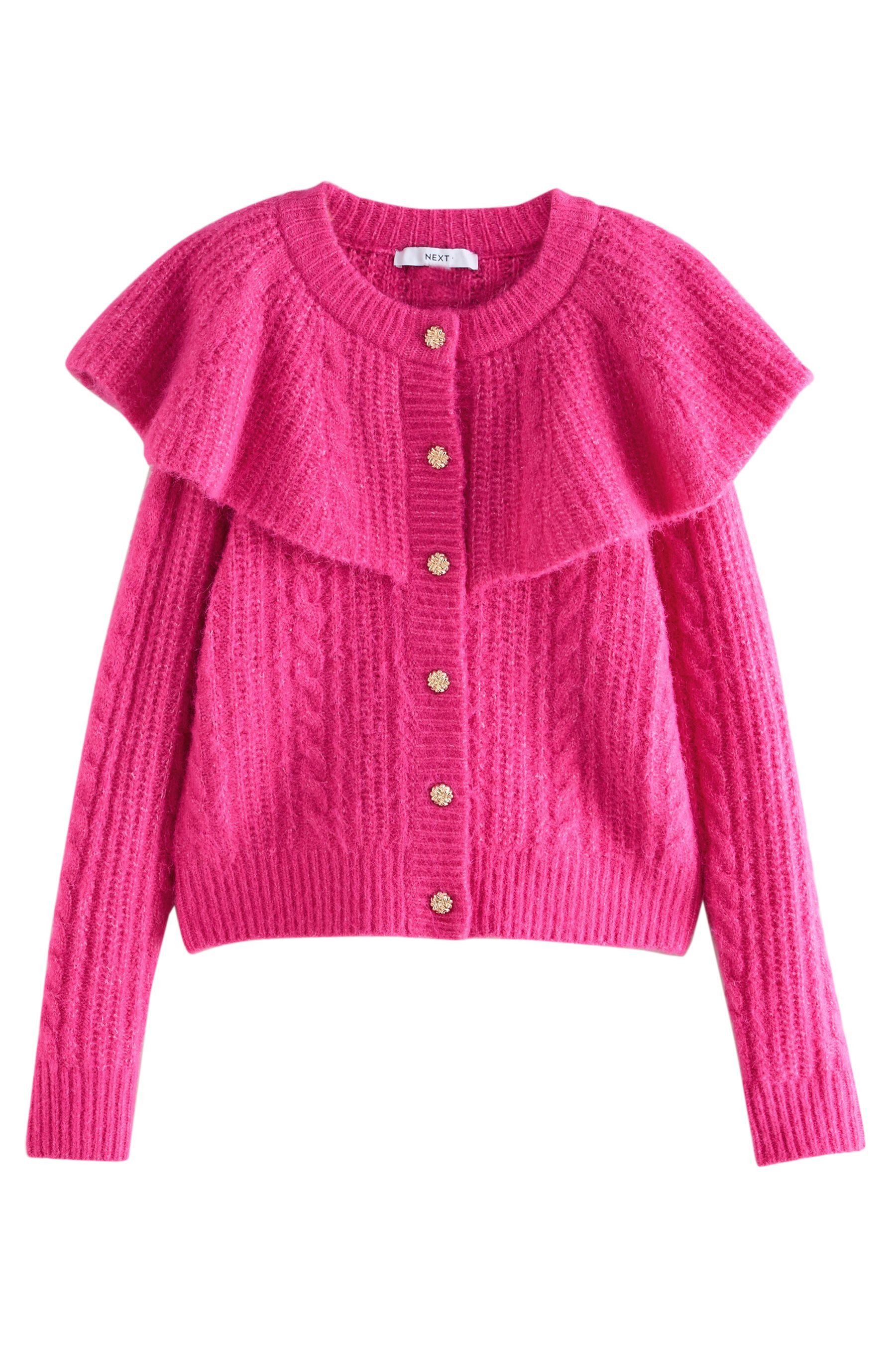 Next Strickjacke Cape-Strickjacke mit Zopfstrickmuster (1-tlg) günstig online kaufen