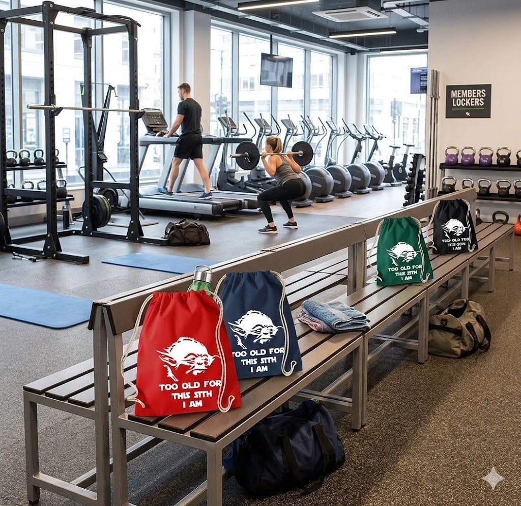 Blondie & Brownie Turnbeutel oldSith Turnbeutel Yoda Motiv Print Spruch Fan Tasche (Einzelartikel, Einzelartikel), oldSith_Beutel Yoda motiv Turnbeutel