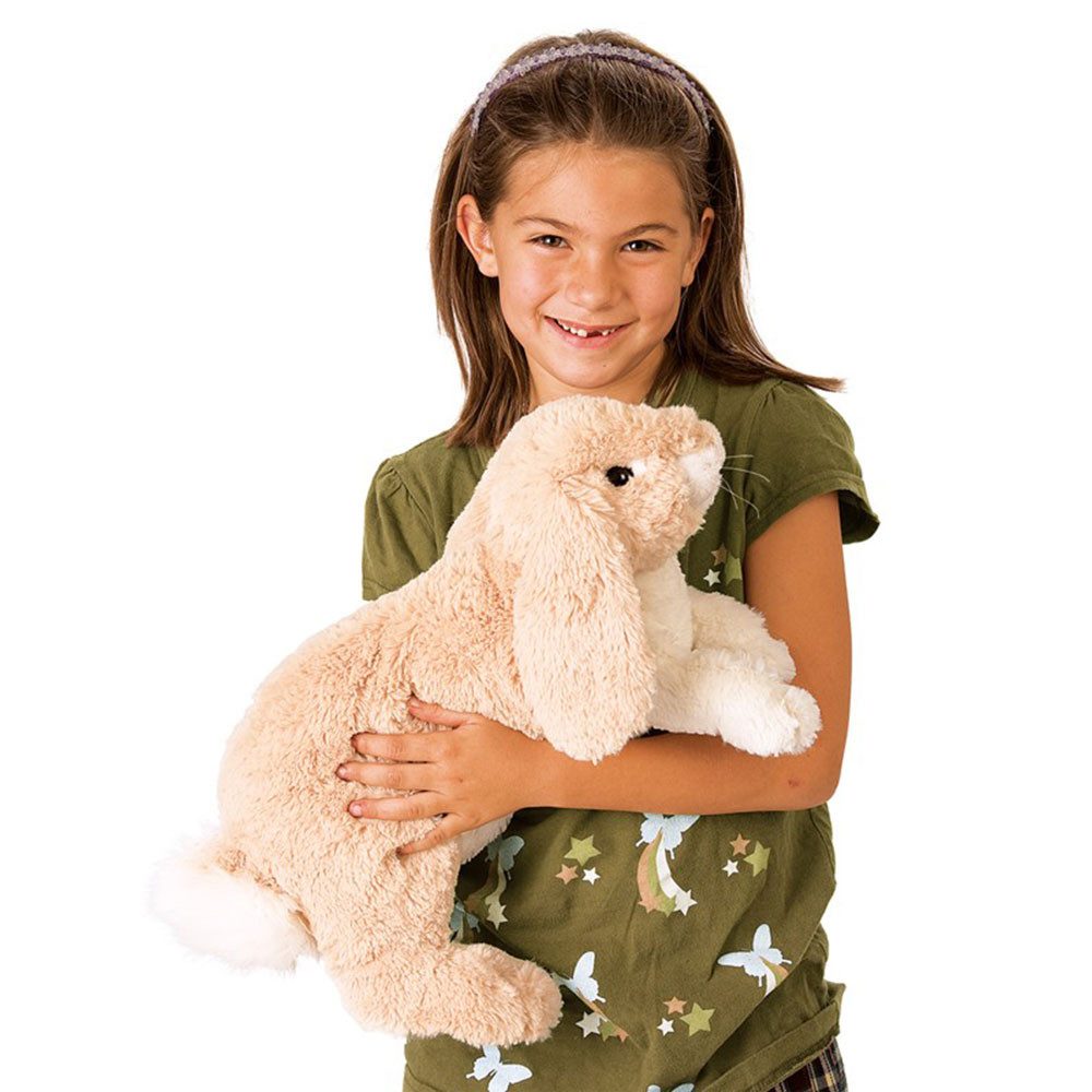 Folkmanis Handpuppen Handpuppe Folkmanis Handpuppe Kuscheliges Häschen 2838 (Packung)