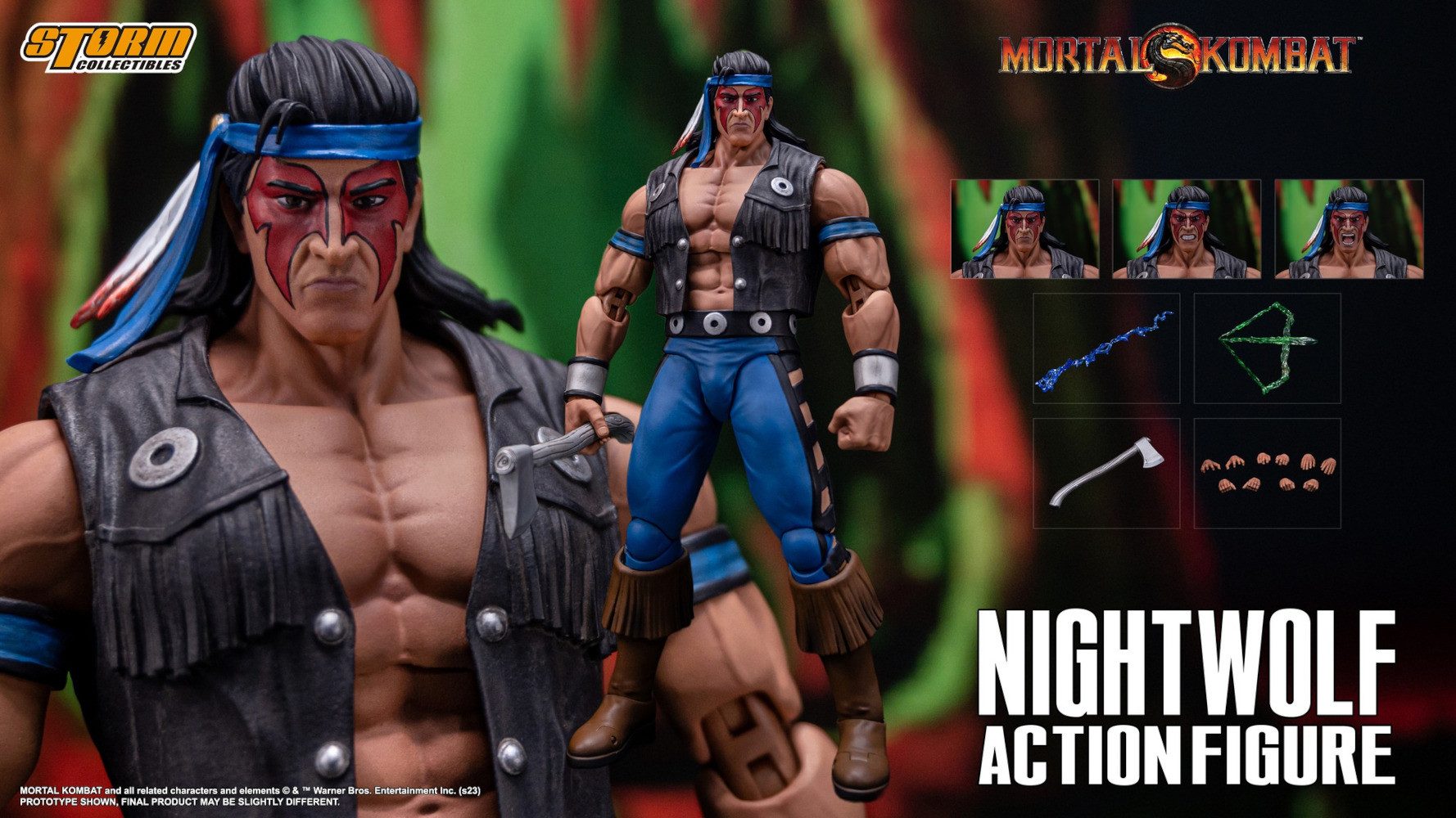 Storm Collectibles Actionfigur Storm Collectibles Mortal Kombat 1/12 Nightwolf 18 cm Actionfigur