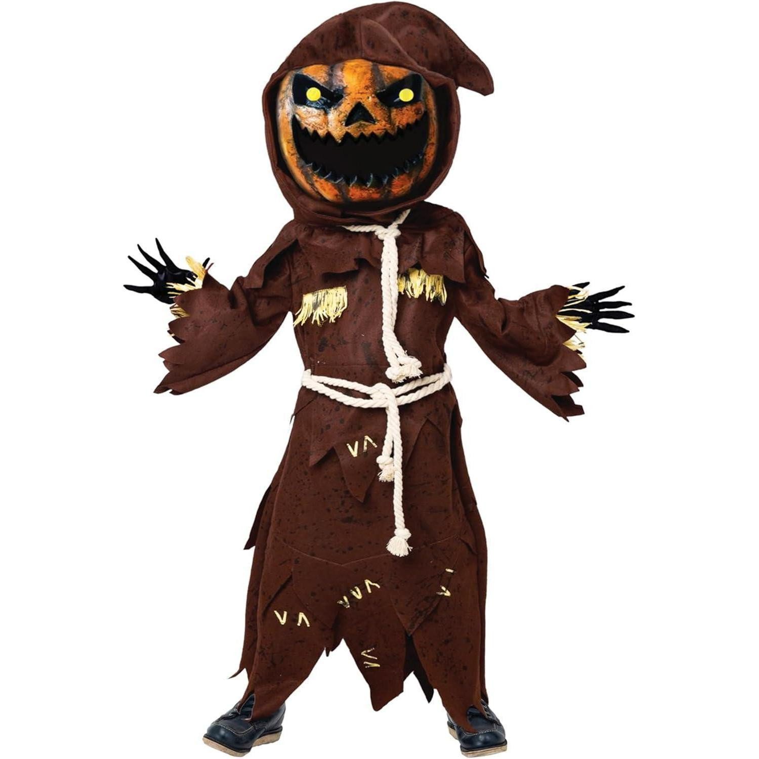 LuxusKollektion Monster-Kostüm Vogelscheuche Kostüm Kürbis Bobble Kopf Kinder