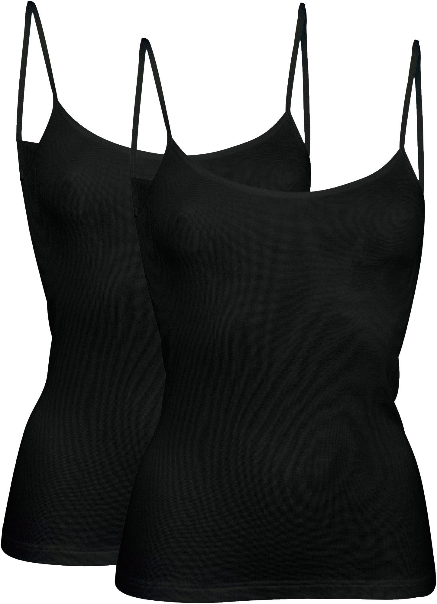 Erwin Müller Unterhemd Damen-Unterhemd mit Spaghettiträgern 2er-Pack Modal günstig online kaufen