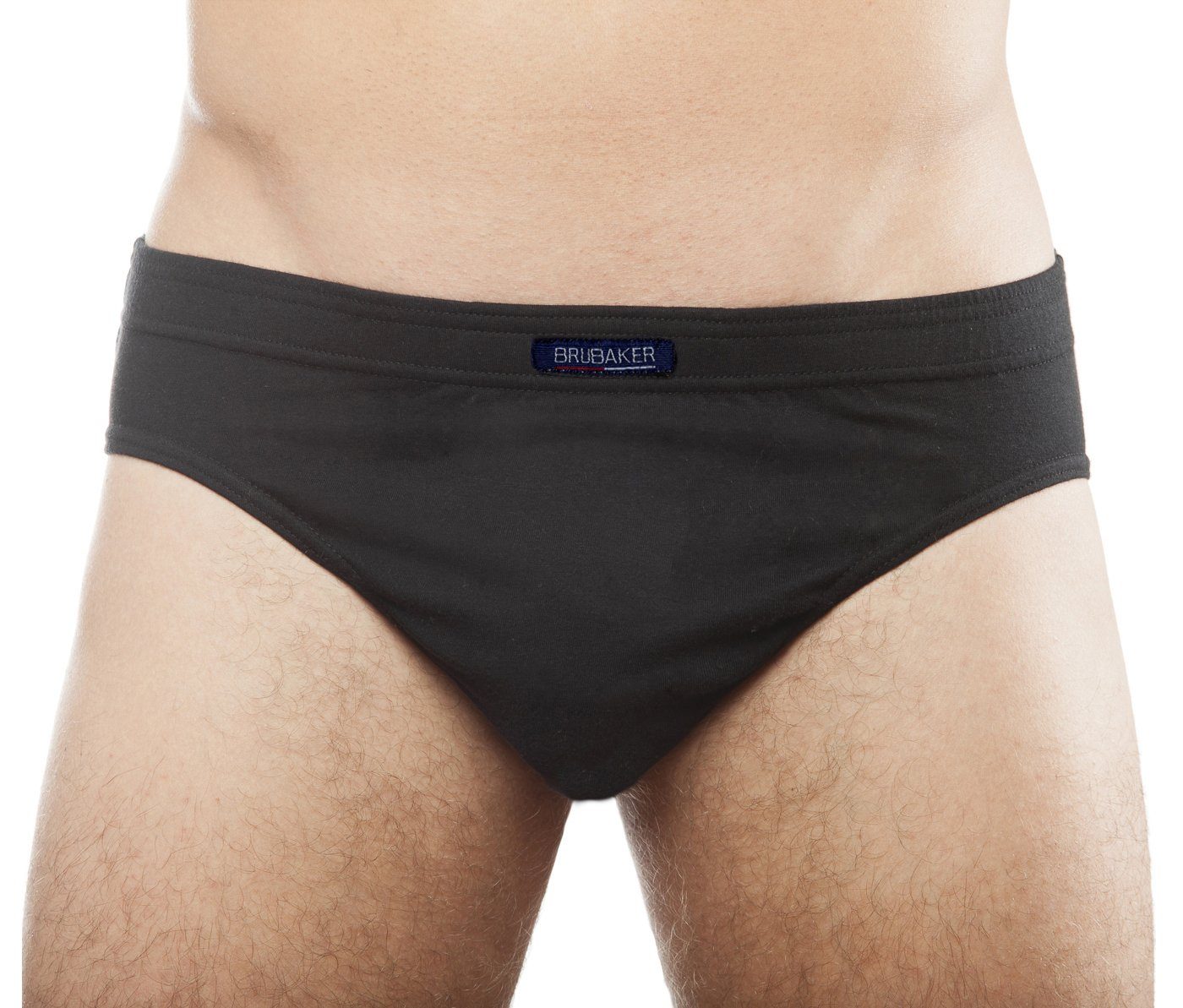 BRUBAKER Slip Herren Unterhose aus Baumwolle (Spar-Pack, 7-St., 7er-Pack) Großpackung Männer Unterwäsche, sehr bequeme Passform