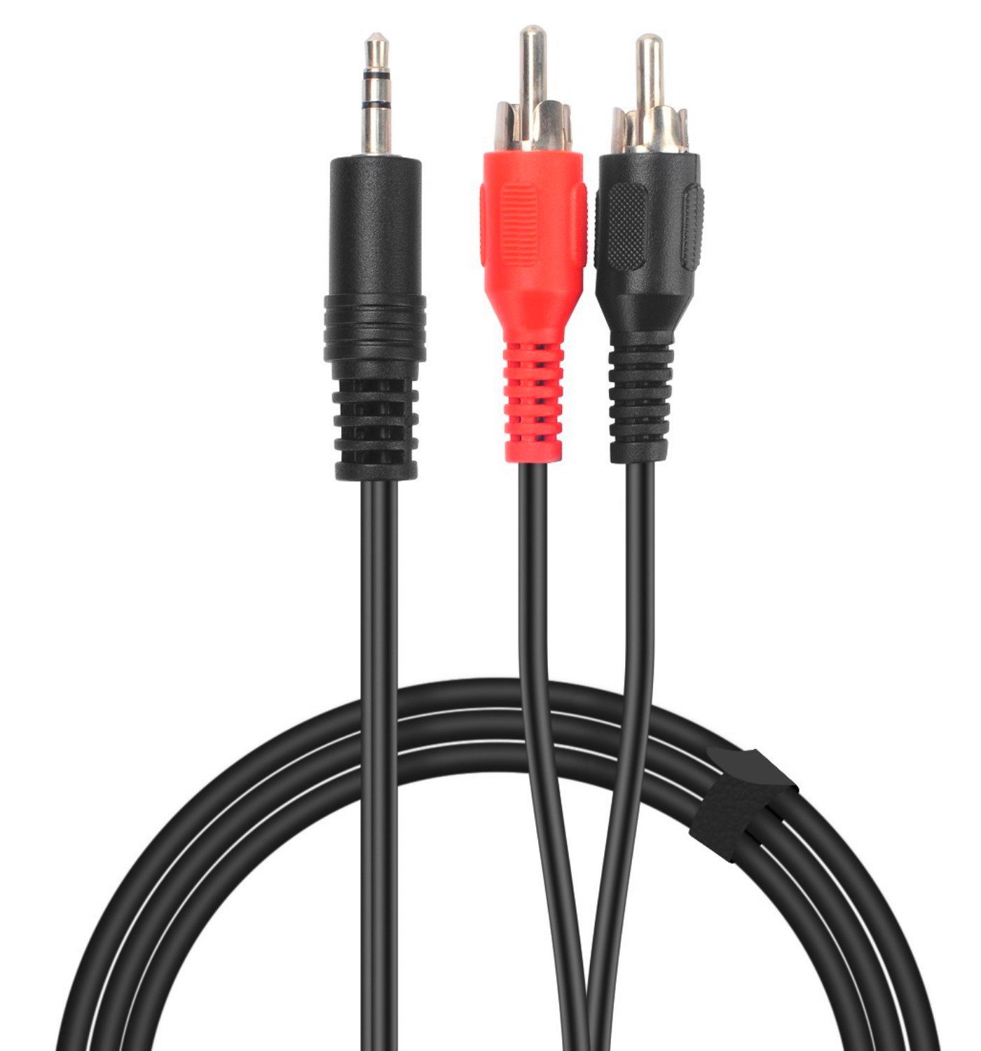 Speedlink Speedlink 2m 3,5mm Klinke auf 2 Cinch AUX Audio-Kabel  Klinken-Stecker Audio-Adapter 3,5-mm-Klinke,Cinch zu Audio, 2 cm, Rundkabel