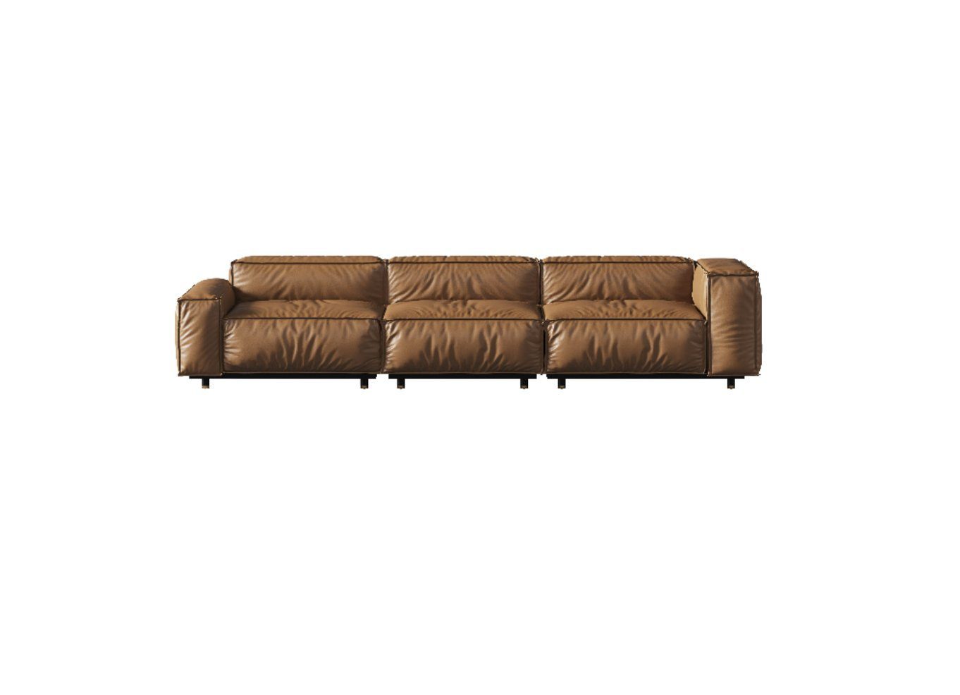 JVmoebel Sofa, Sofa 4 Sitzer Big xxl Couch Sofas Couchen Wohnzimmer Design Viersitzer Braun