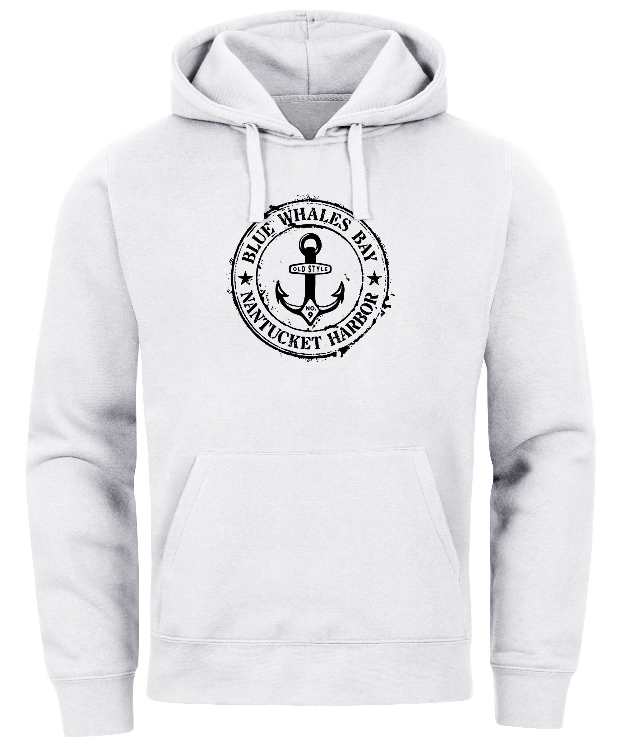 Neverless Hoodie Hoodie Herren maritimes Anker Motiv Anchor Print Vintage S günstig online kaufen