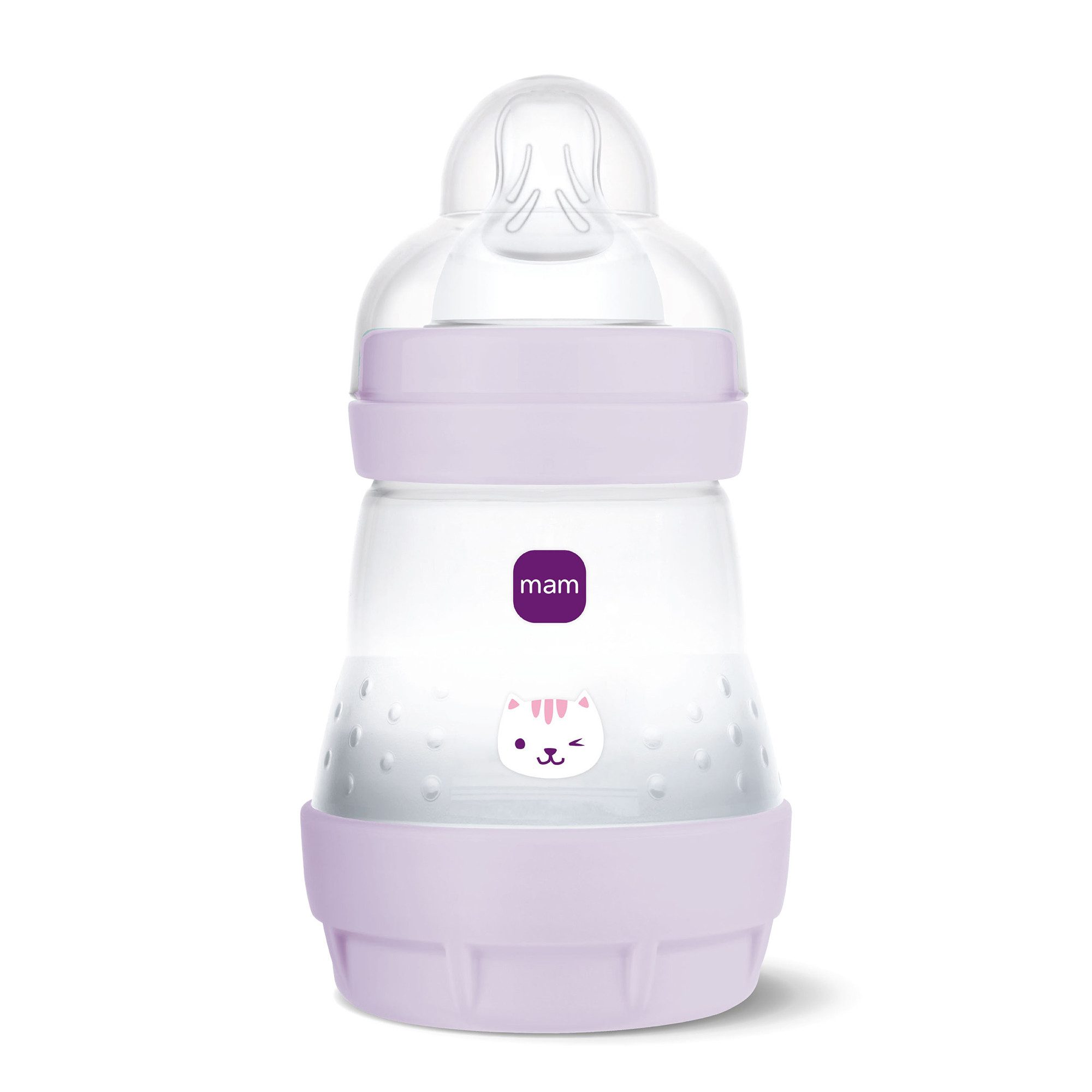 MAM Babyartikel Babyflasche Easy Start Matt mit SkinSoft Silikon Trinksauger