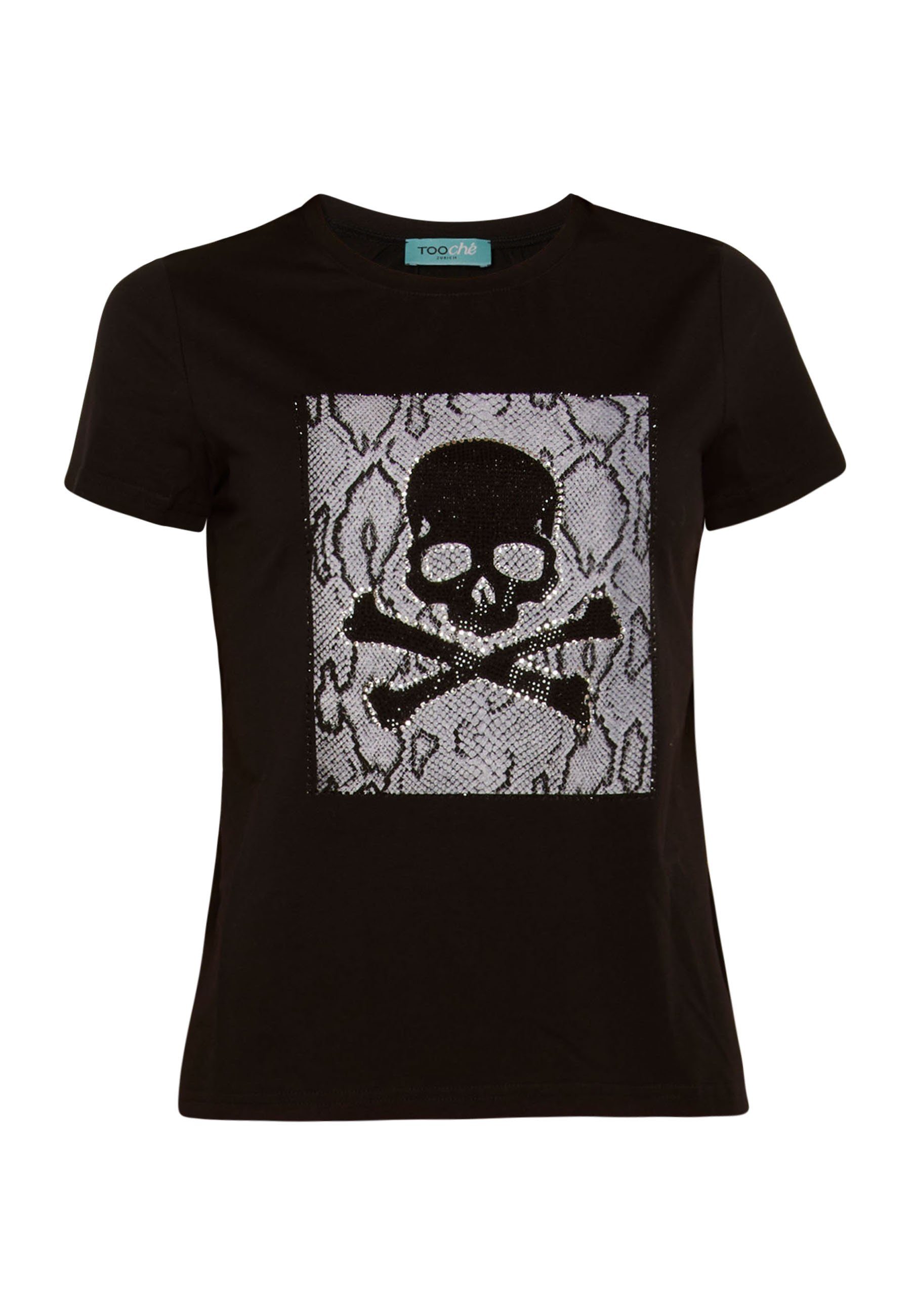 Totenkopf T-shirt Tooche BLACK Print-Shirt