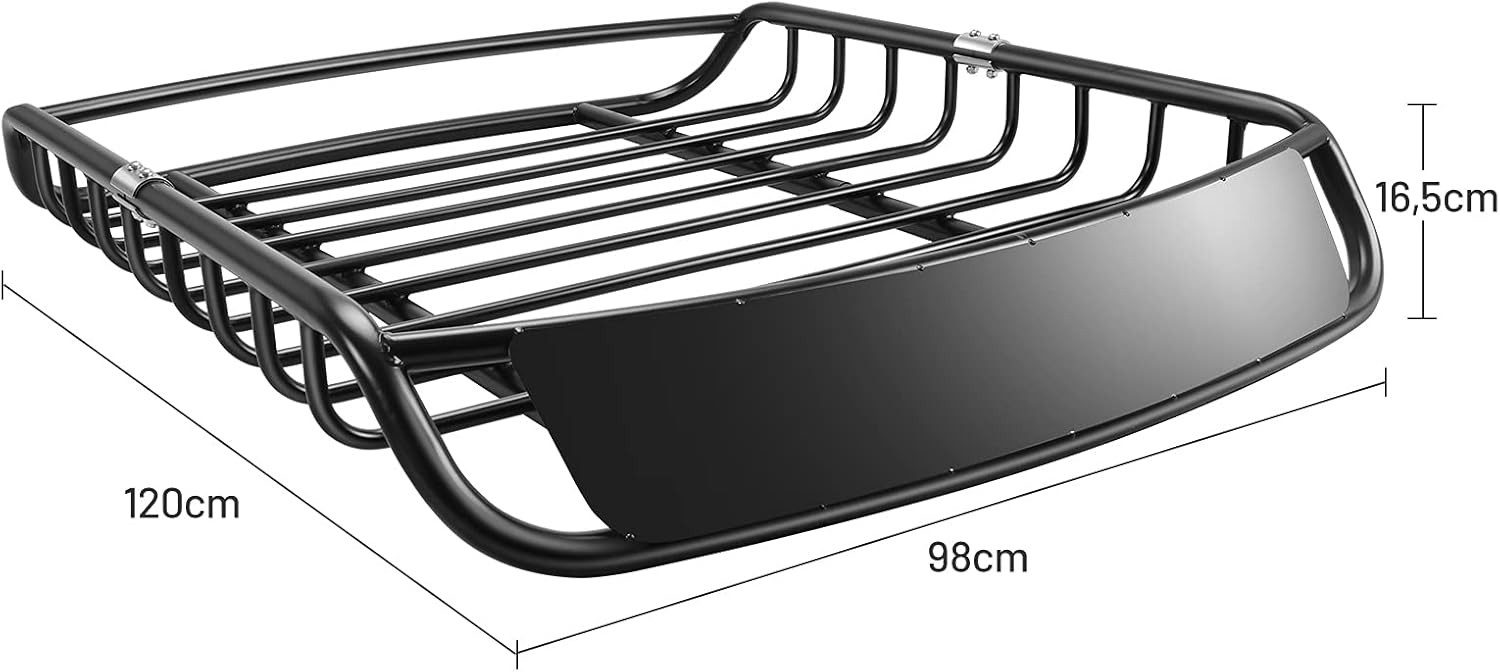 COSTWAY Gepäck-Halterung Dachträger, (Dachkorb 120cm, Gepäckträger bis 110kg)