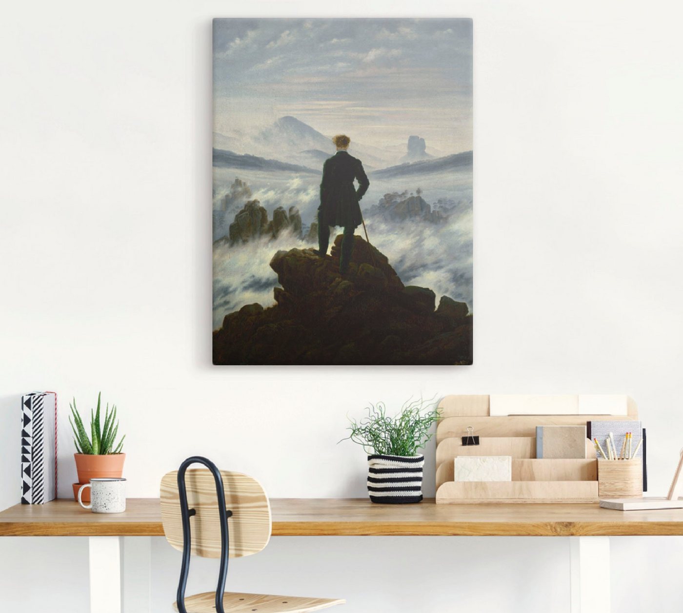 Artland Wandbild »Der Wanderer über dem Nebelmeer. Um 1818«, Mann (1 Stück)-HomeTrends