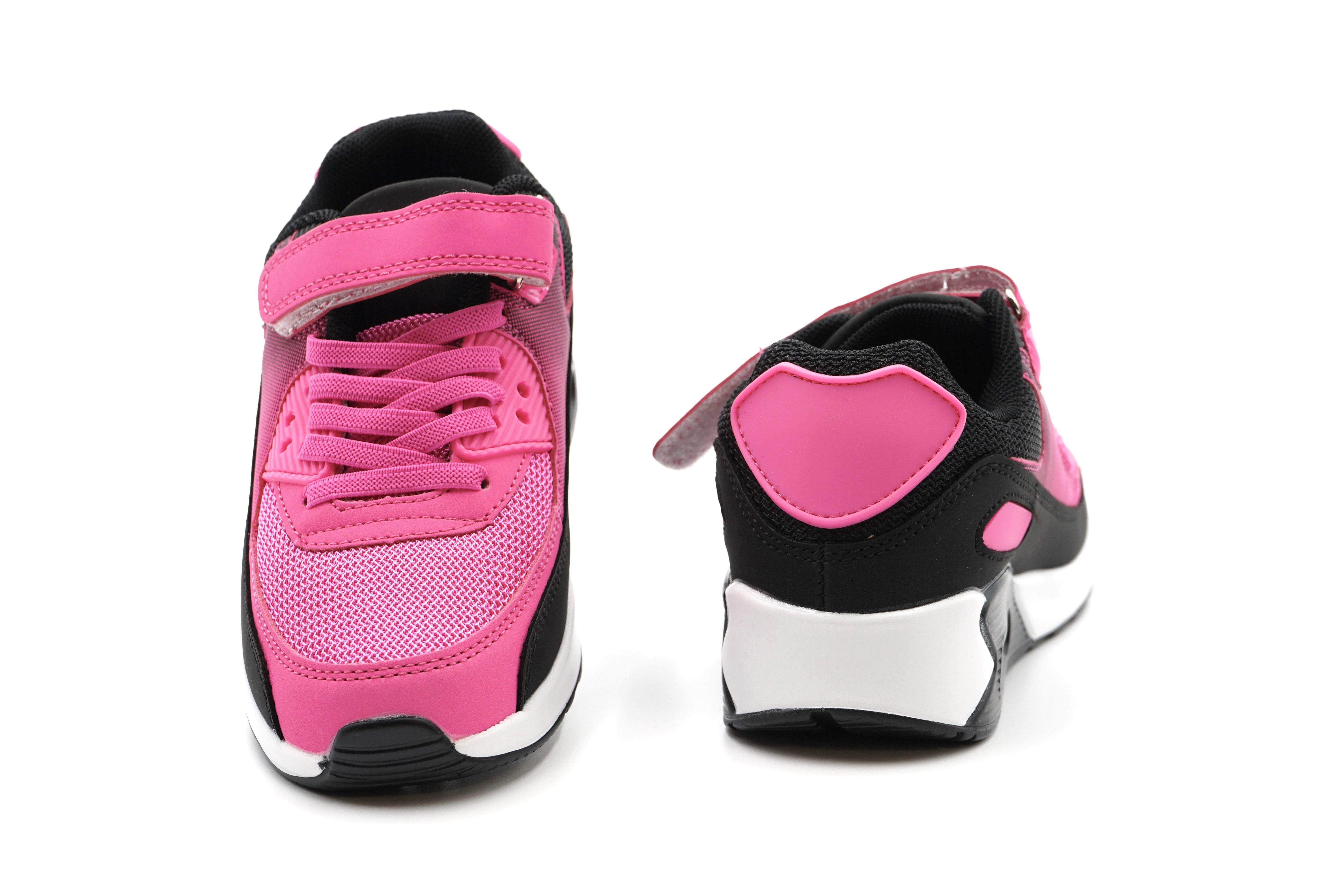 Sonderpostendiscount Kindersneaker mit Luftpolster F1001-25 Pink Sneaker