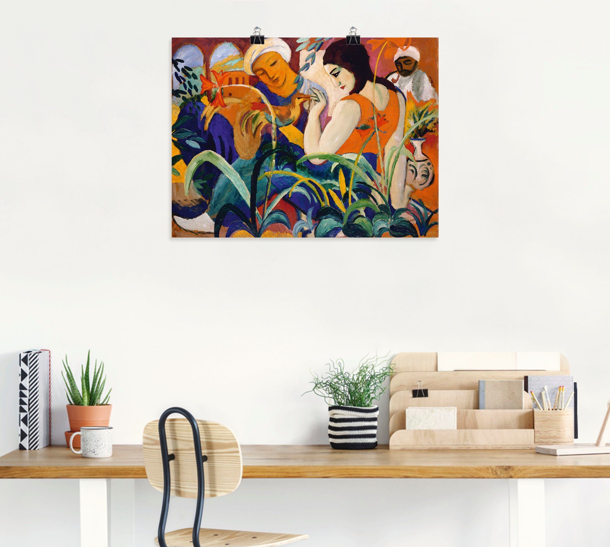 Poster oder Frauen. versch. als Leinwandbild, Gruppen Wandbild Artland in Orientalische Wandaufkleber (1 Größen Familien & 1912, St),