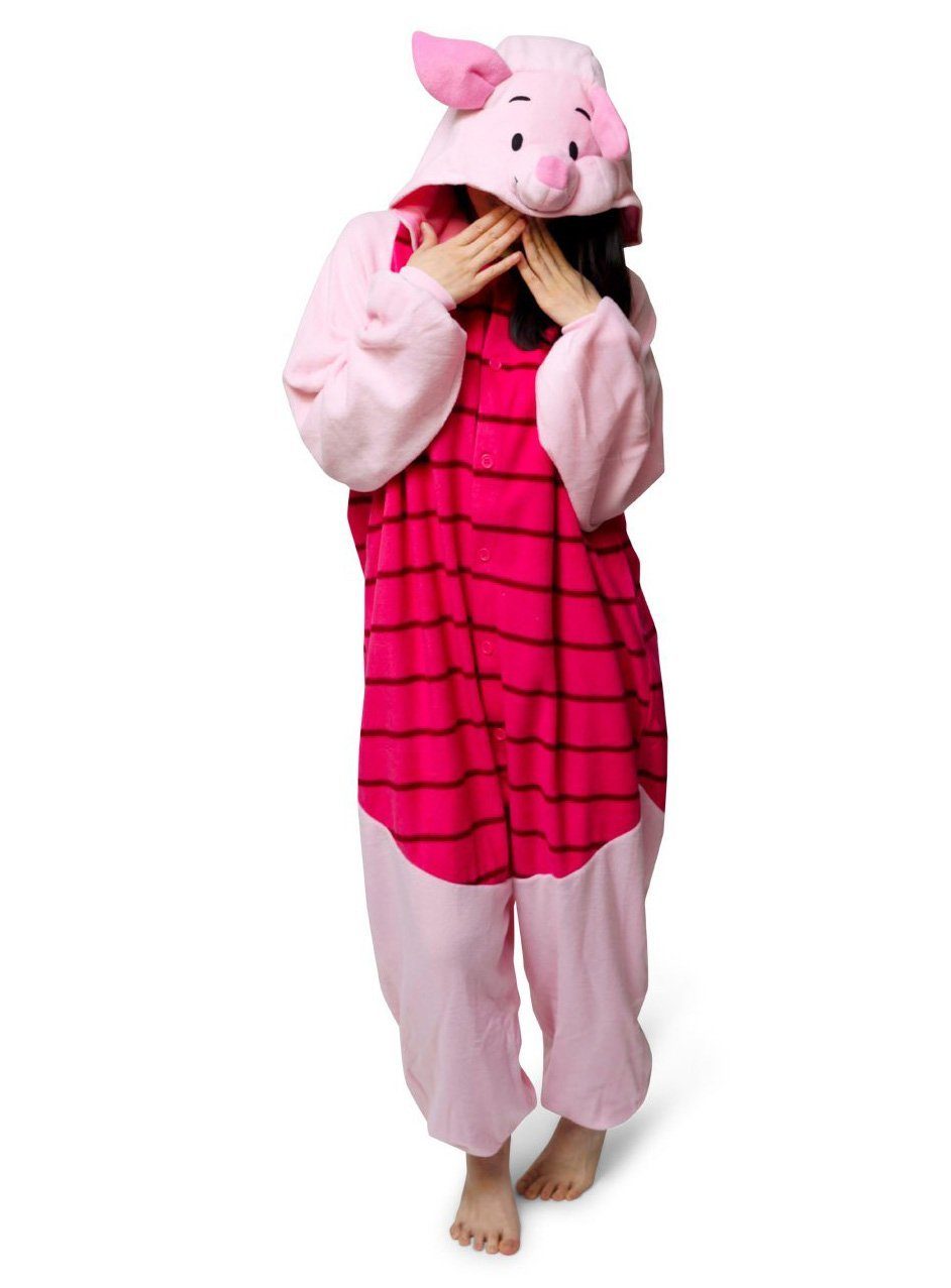 Metamorph Kostüm Piglet Kigurumi, Kuscheliger Onesie von Ferkel aus Disneys Winnie  Puuh