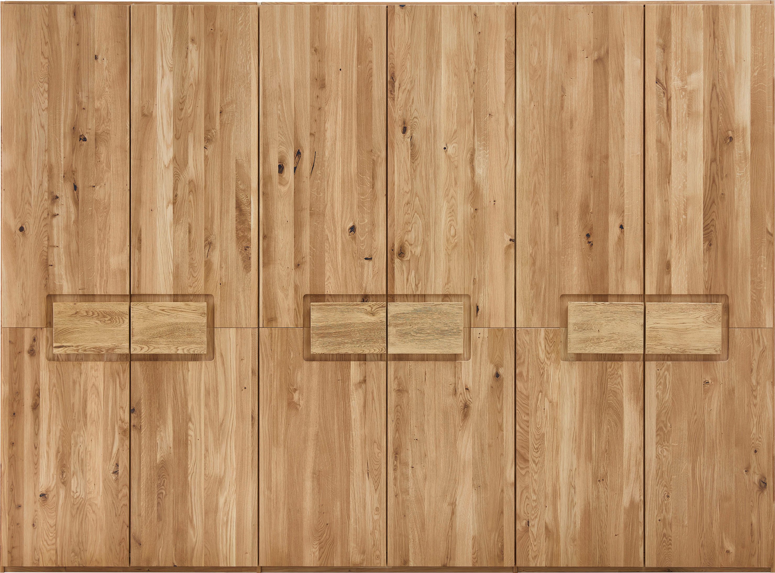 Home affaire Kleiderschrank Ambroise aus Wildeiche, erhältlich in verschiedenen Breiten Massivholz-Kleiderschrank, im 50 cm Raster planbar