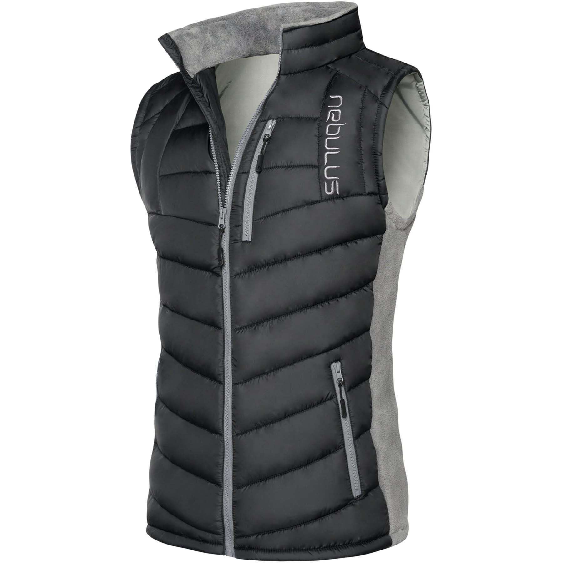 Nebulus Weste & Hemd REVIVAL, P4735 - Herren, schwarz-grau, L