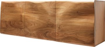 DELIFE Sideboard New, Live-Edge Akazie Natur 145 cm 3 Türen schwebend Sideboard