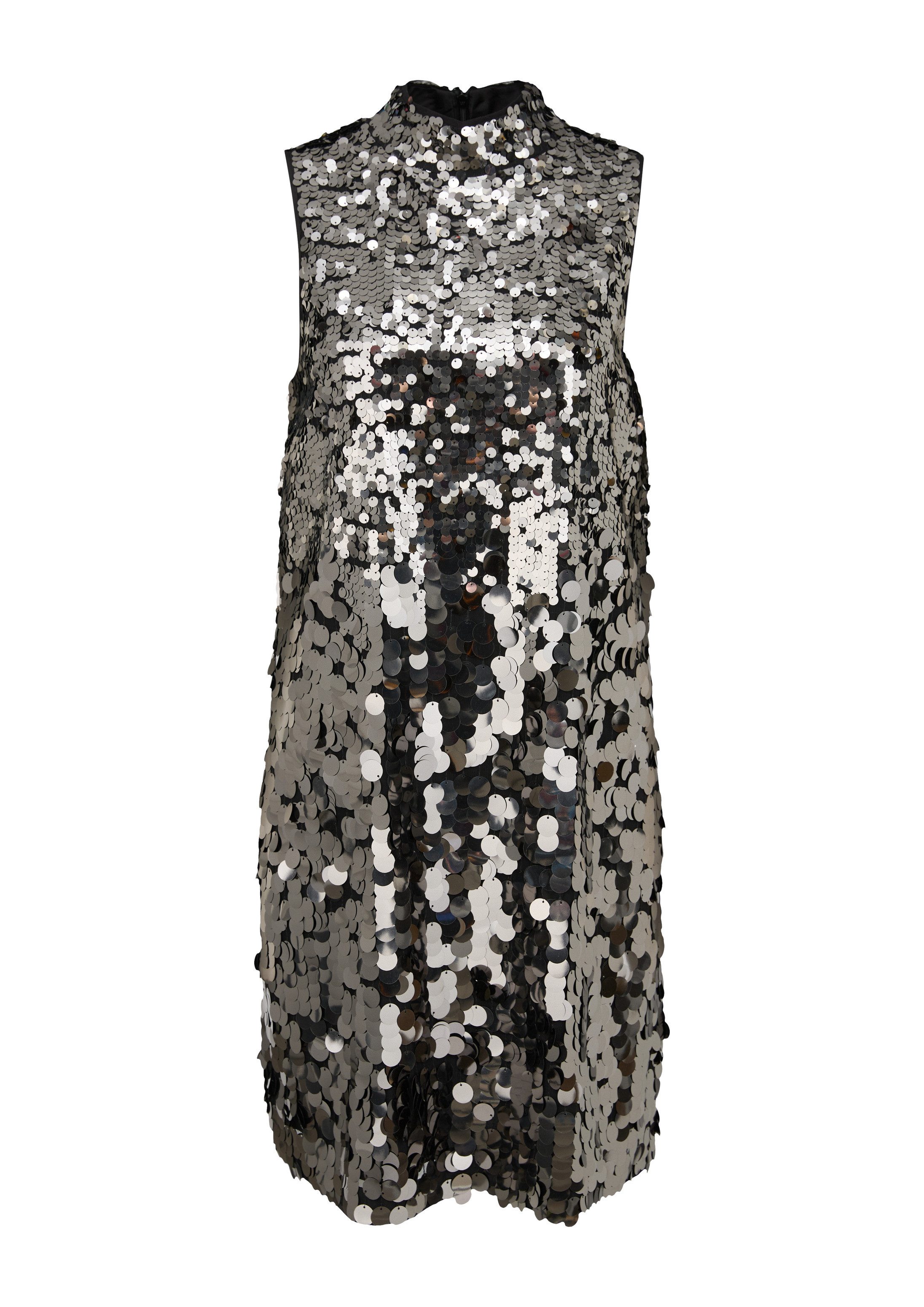 s.Oliver Minikleid Kleid Mesh-Kleid mit Pailletten-Besatz