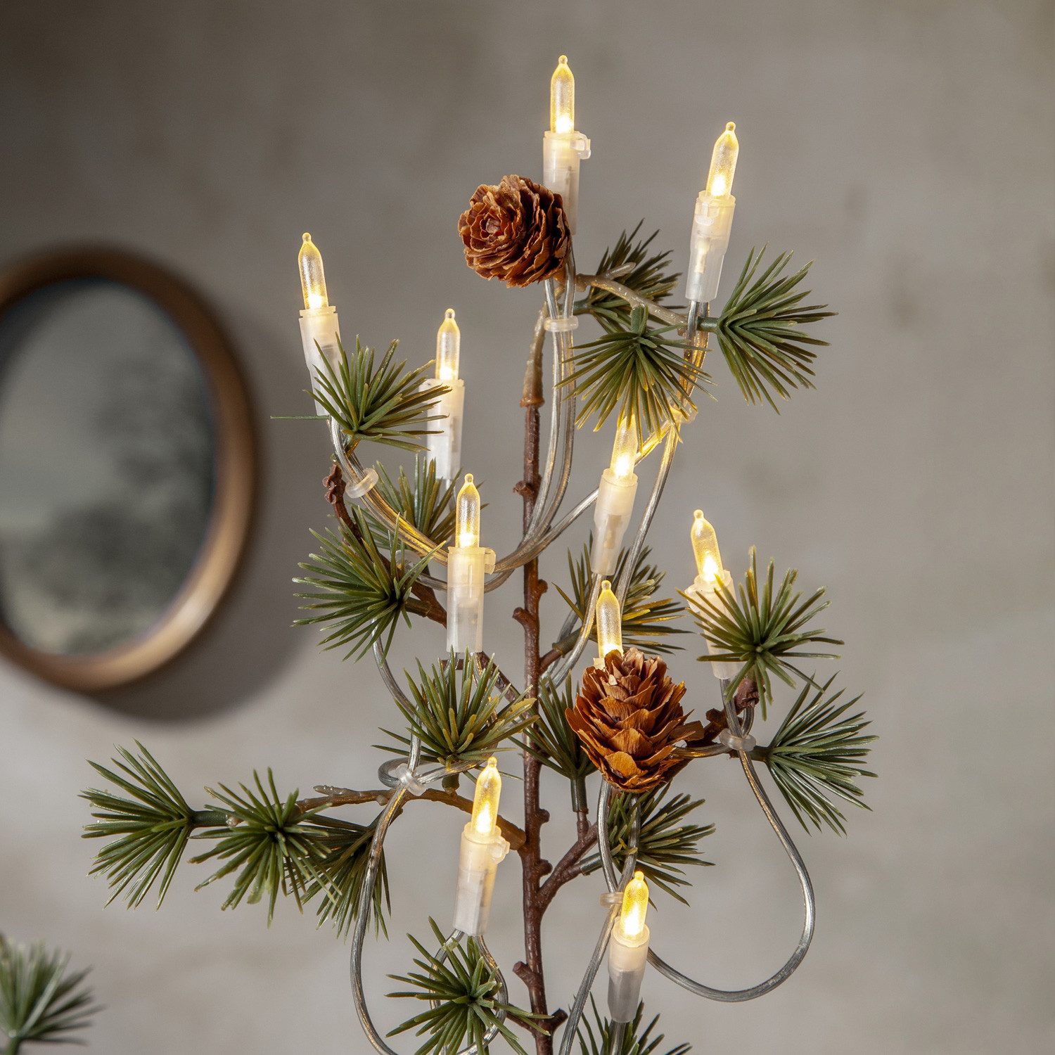 MARELIDA LED-Lichterkette Weihnachtslichterkette Pisello 20 warmweiße LED 2,85m für Innen, 20-flammig