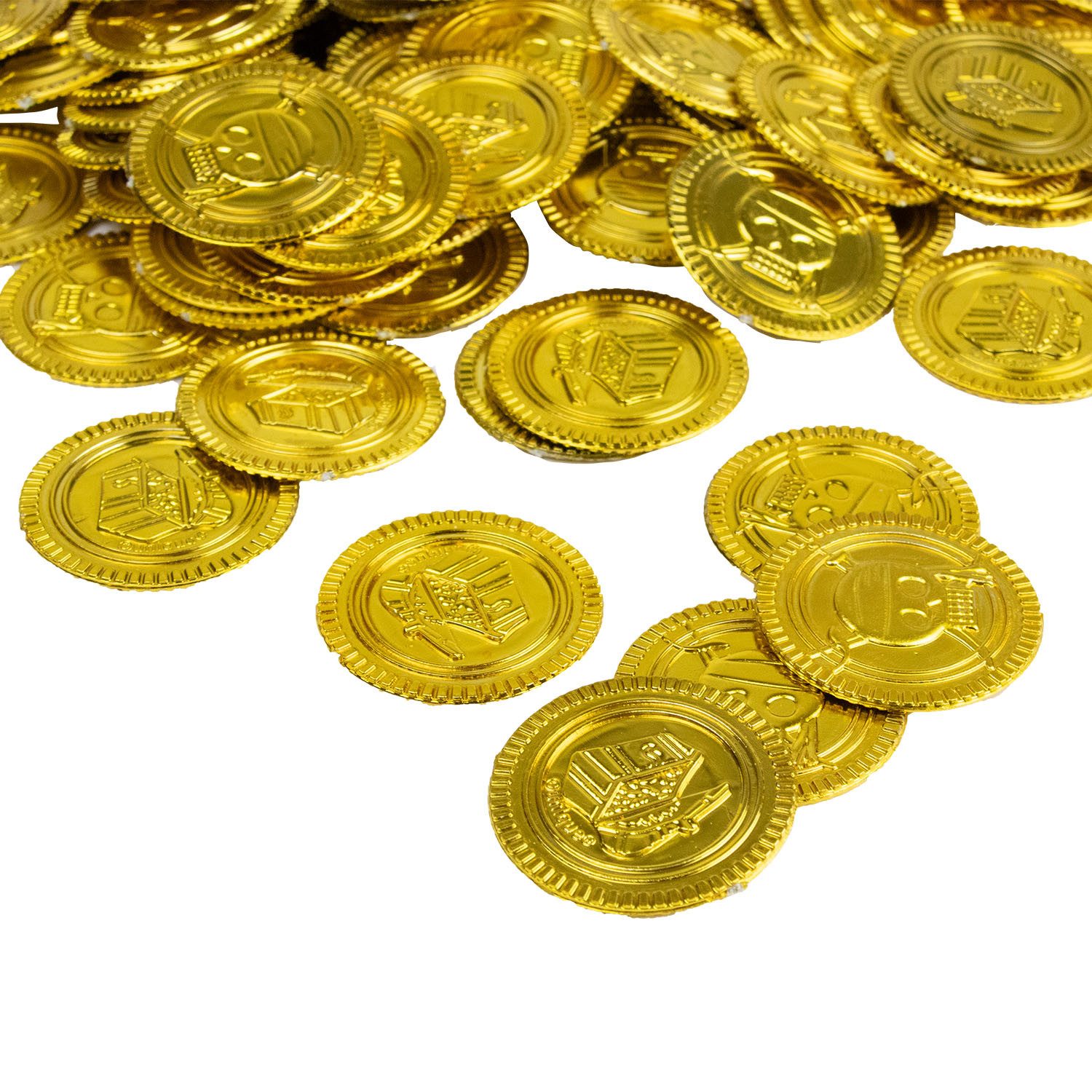 Unique Industries Inc. Kostüm 144 Goldmünzen Spielgeld - Piratenschatz – Bild 4 von 5