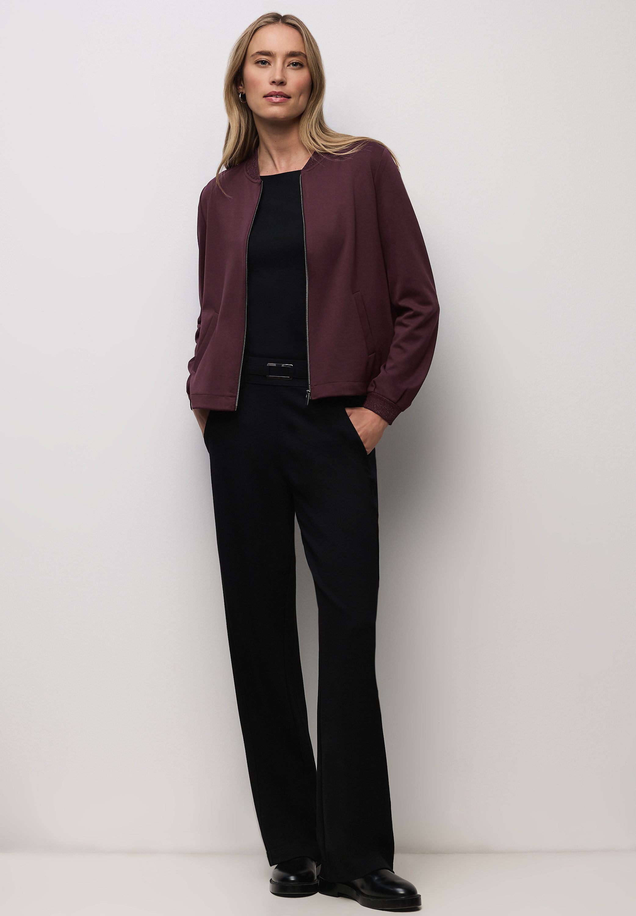 STREET ONE Cardigan mit Elastiksaum