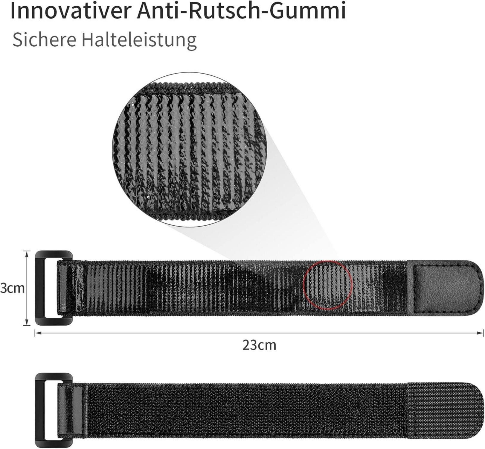 Thumbnail - LuxusKollektion Multitool Elastische Klettgurte mit Antirutsch-Silikon, 23 x 3 cm, 10er Pack
