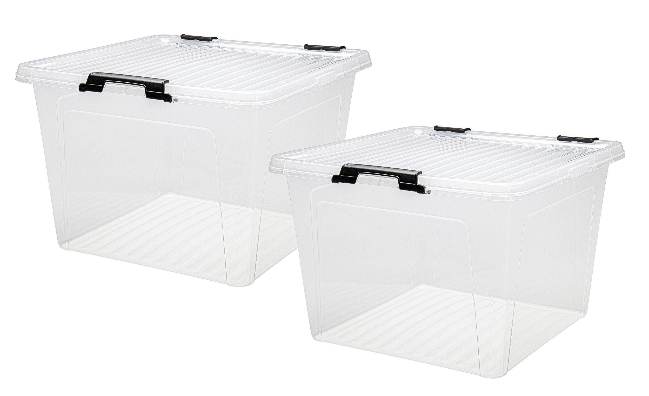 dynamic24 Aufbewahrungsbox 26L mit Deckel (2 günstig online kaufen