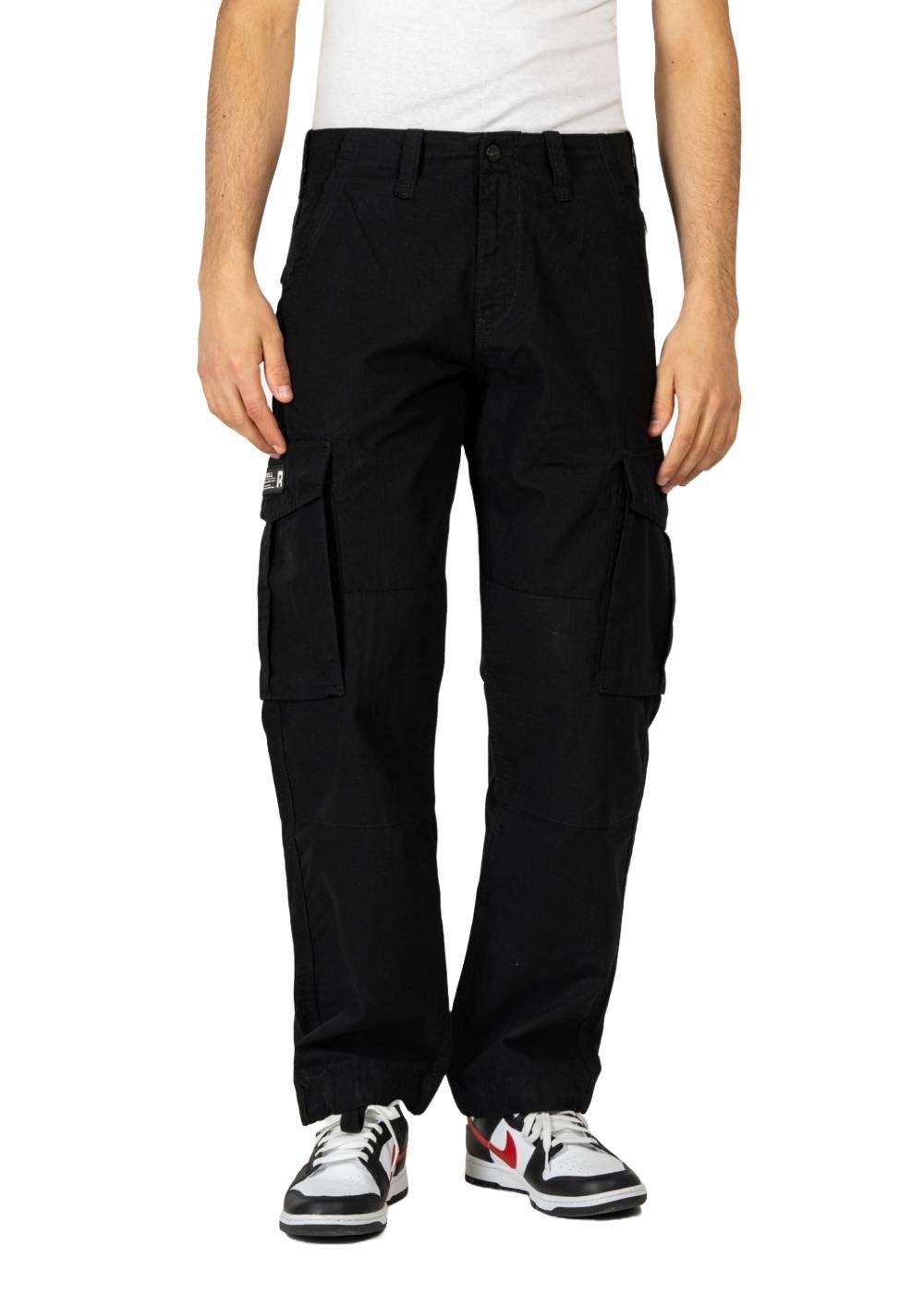 REELL Cargohose Hose Reell Cargo Ripstop 120 deep black, G 38, L 32, F deep black