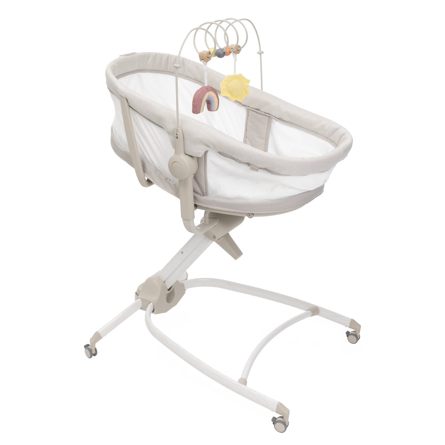 Chicco Stubenwagen Baby Hug 4in1 Armonia, Stubenwagen, Liegesessel, Hochstuhl und erster Stuhl in Einem!