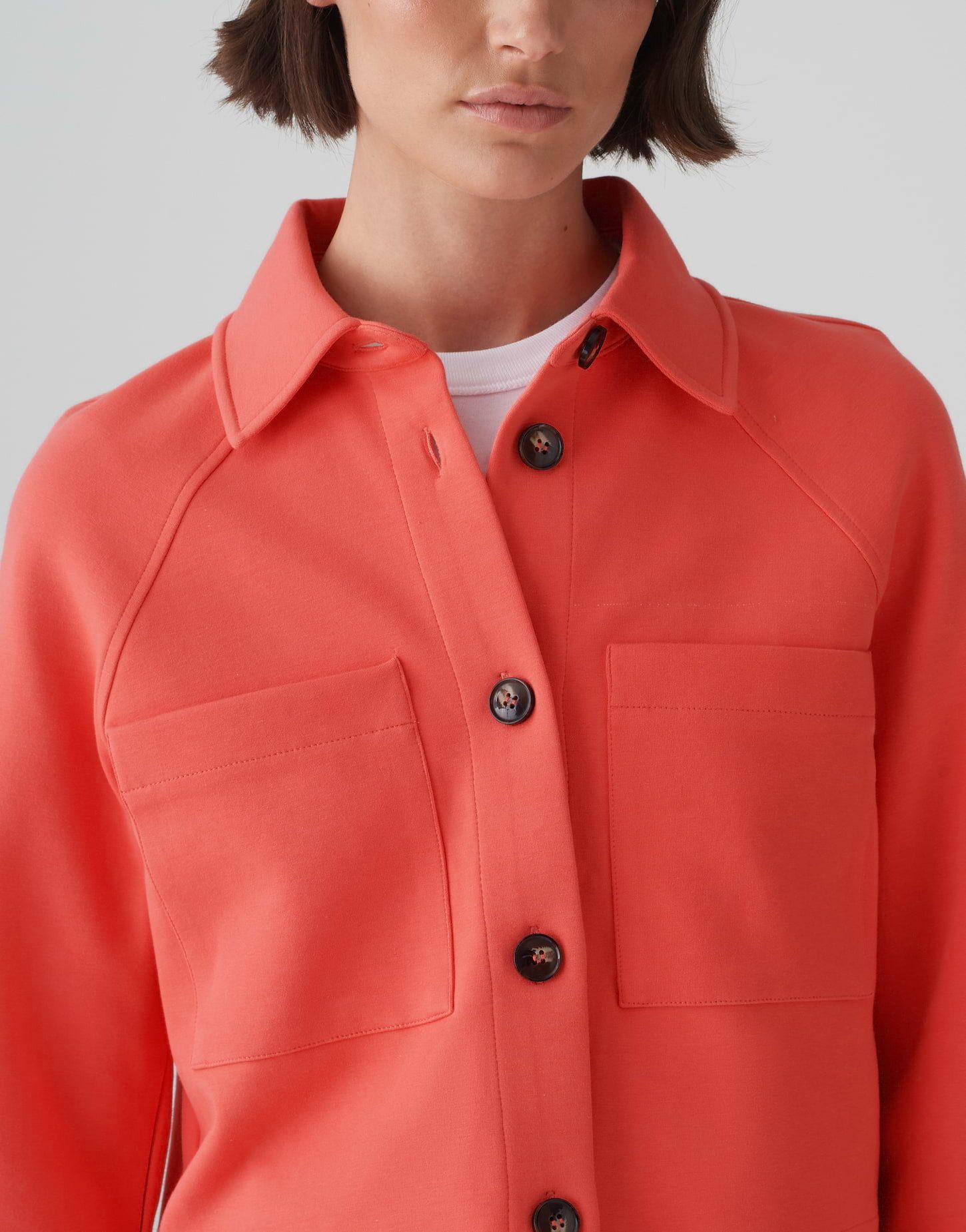 OPUS Kurzblazer Kurzblazer JIPI Boxy Fit aus BCI Cotton Mix