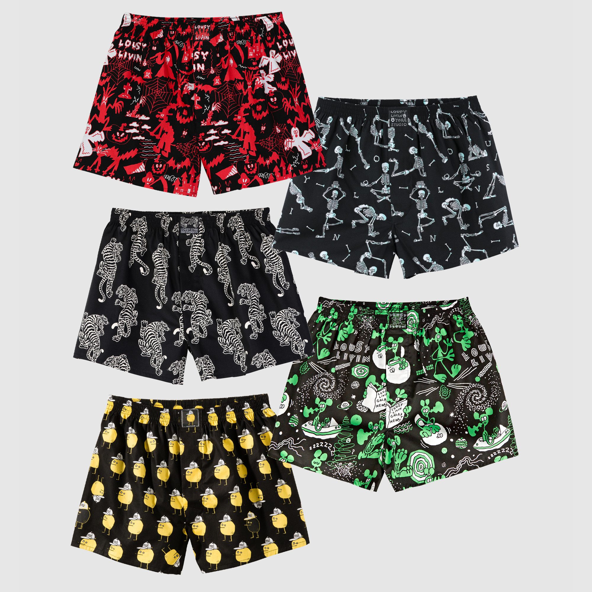 Lousy Livin Boxershorts Lousy Livin Boxershorts Black Night 5-Pack (Boxersh günstig online kaufen