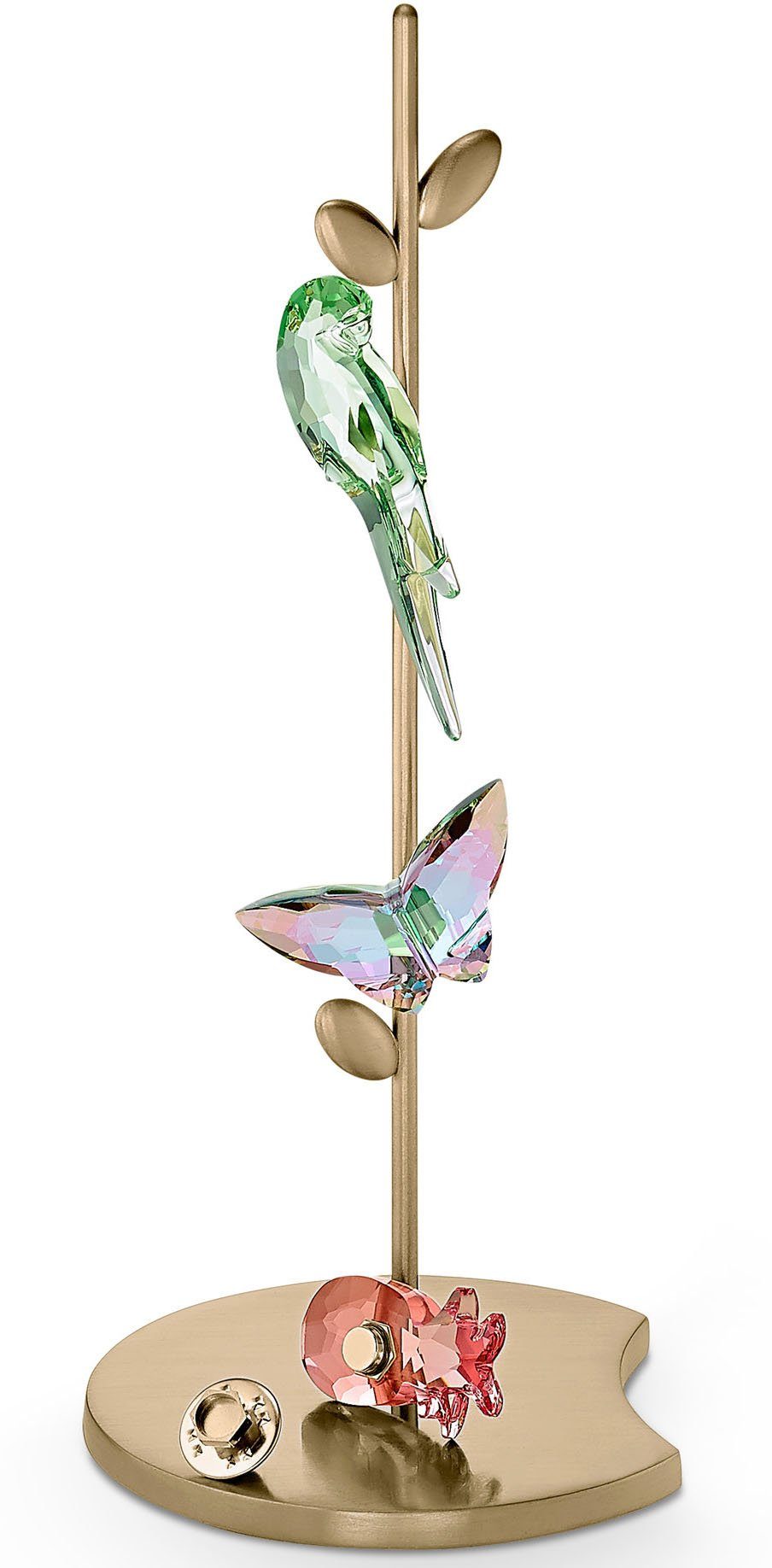 Swarovski Dekoobjekt »Jungle Beats Papagei Magnet, grün, klein, 5557813« (1 Stück), Swarovski® Kristall-HomeTrends