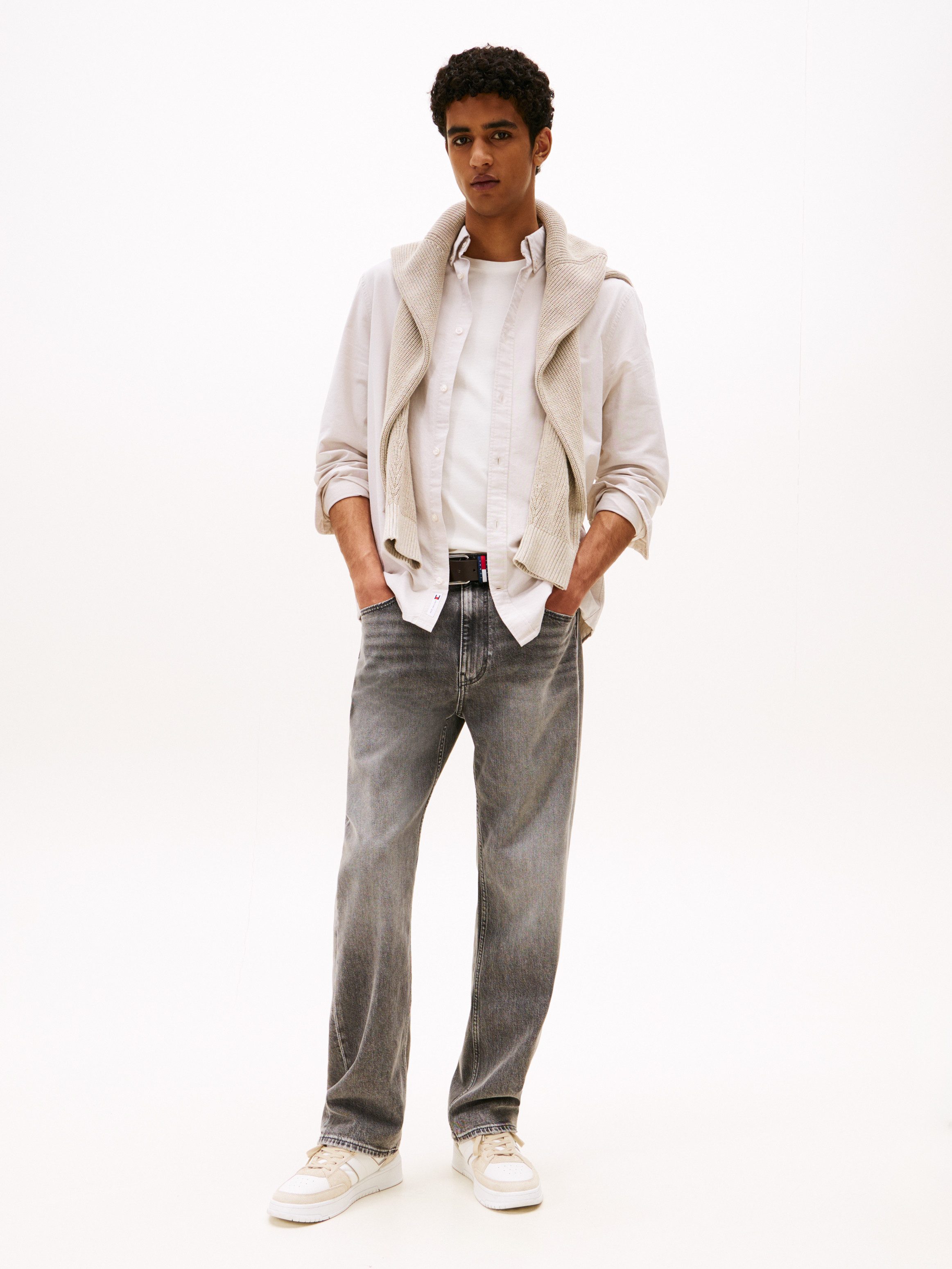 Tommy Jeans Langarmhemd TJM REG OXFORD SHIRT EXT Mit Rundhalsausschnitt günstig online kaufen