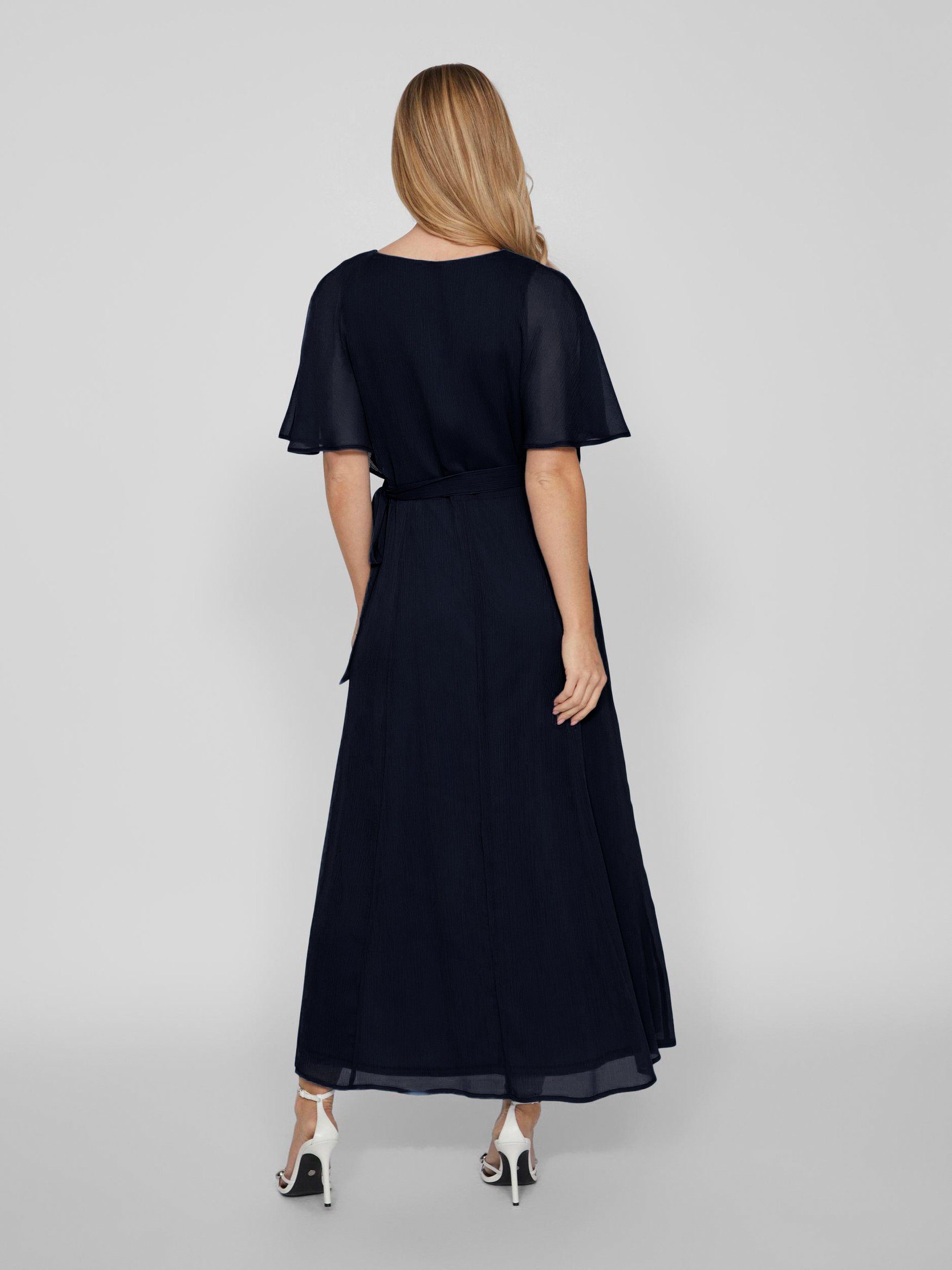 Vila Shirtkleid Elegantes Wickelkleid mit Gürtel günstig online kaufen