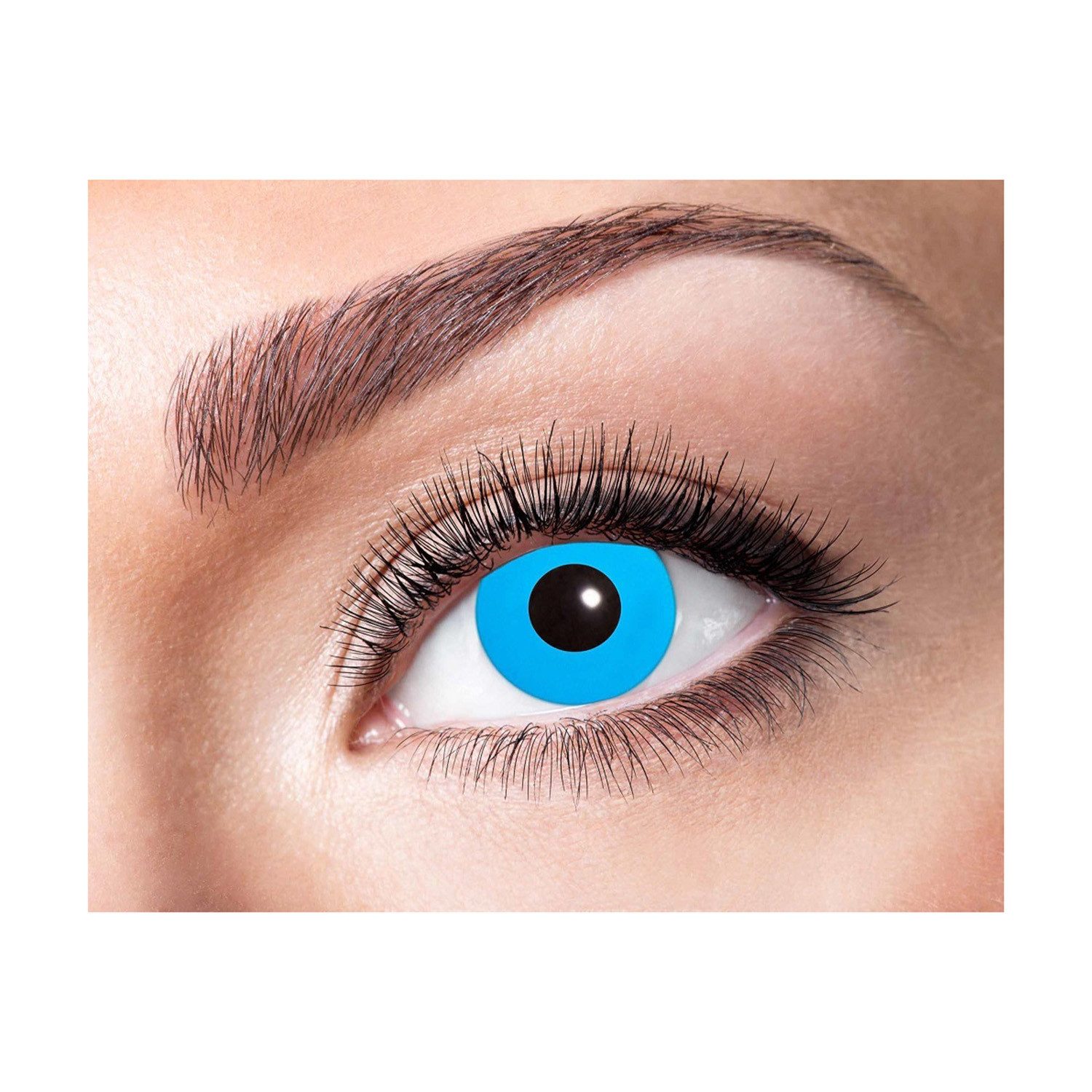 Motivlinsen Farblinsen - 3-Monats-Kontaktlinsen, m12 - Blue E