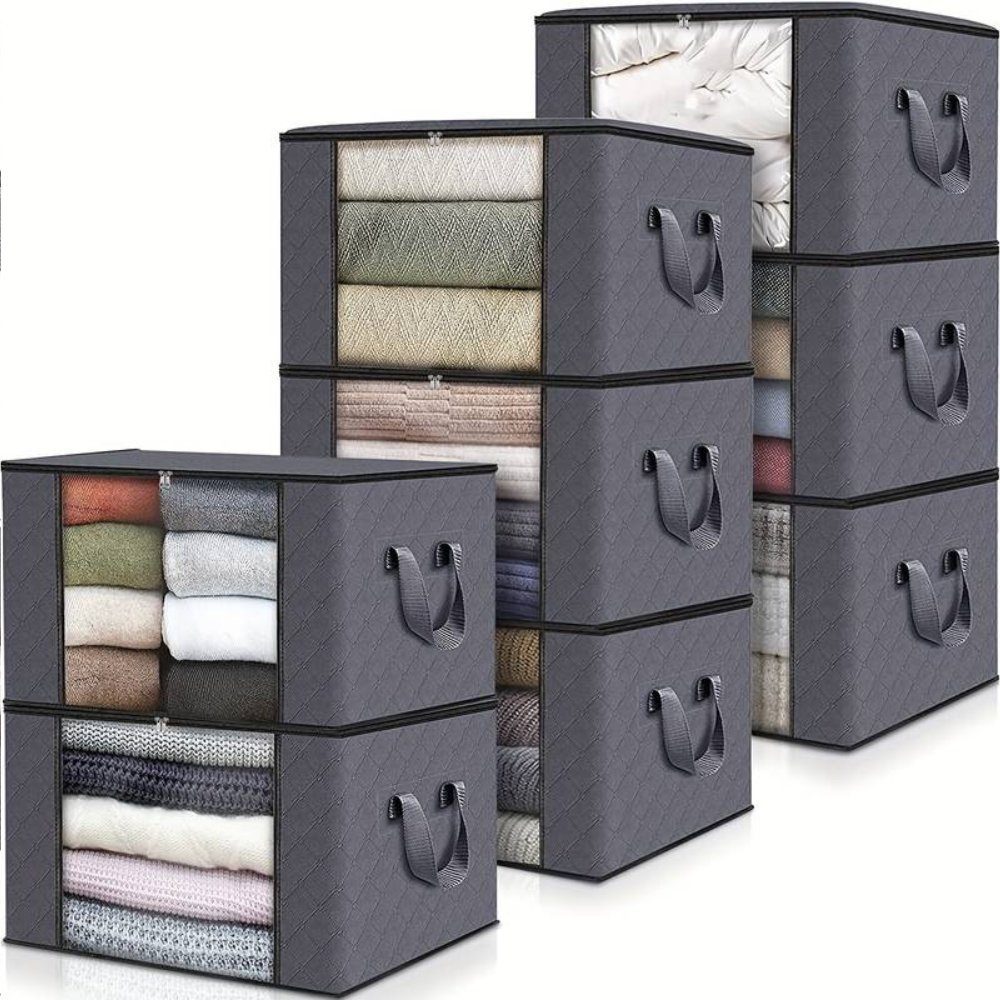 Meri-Home Хранилищаstasche 90L Kleider aufbewahrung mit Reißverschluss Unterbett,Box,Bettdecken (3-tlg)