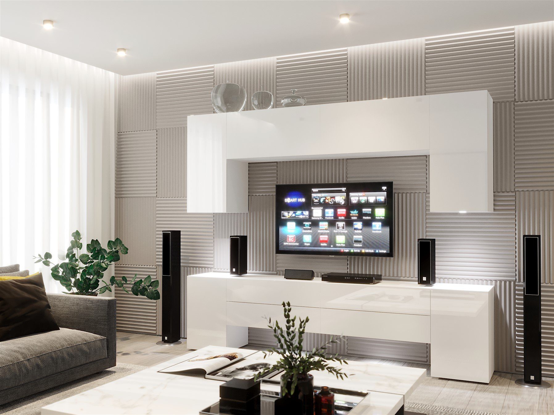 Fun Möbel Wohnwand Mediawand - NEXI günstig online kaufen