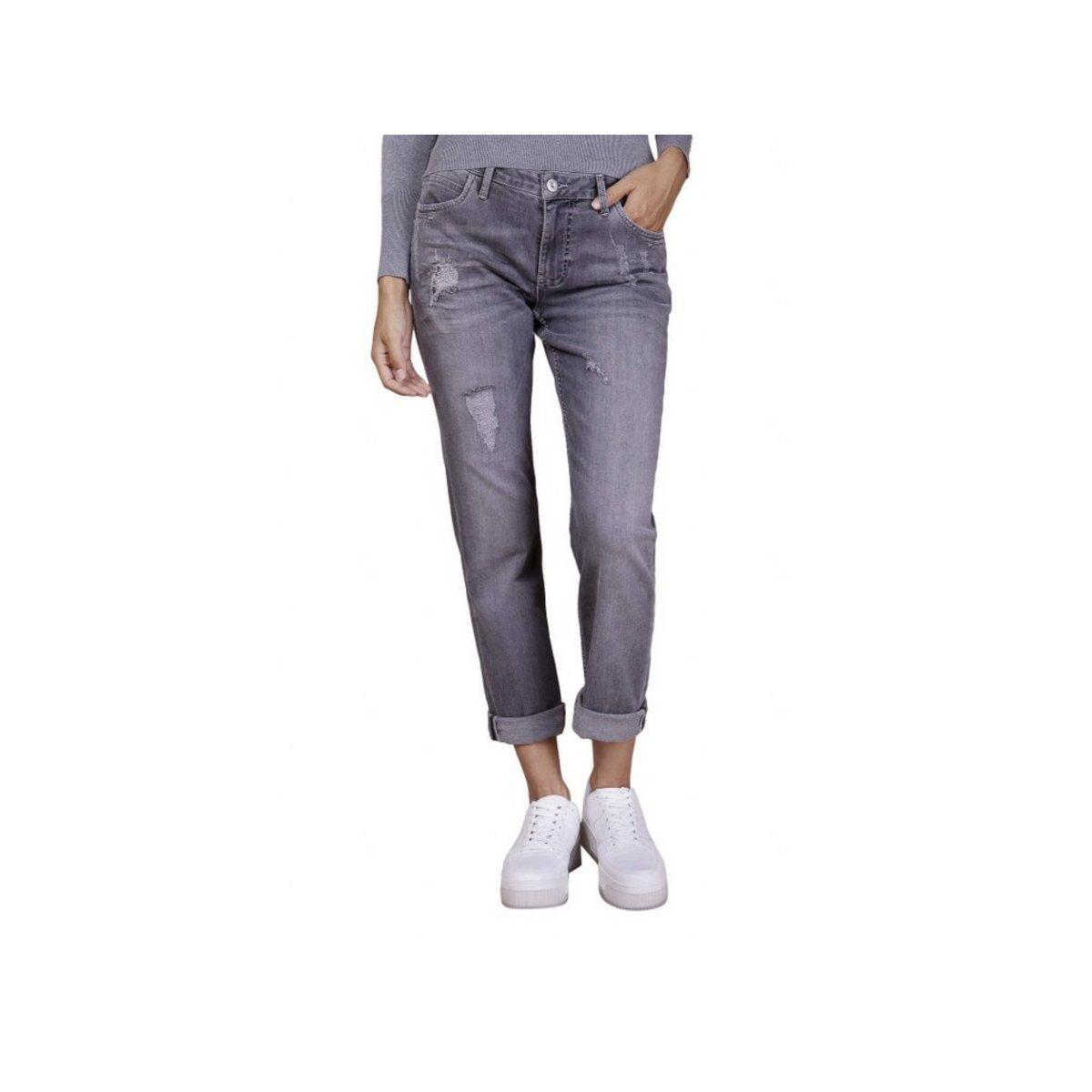 BLUE 5-Pocket-Jeans (1-tlg) FIRE grau