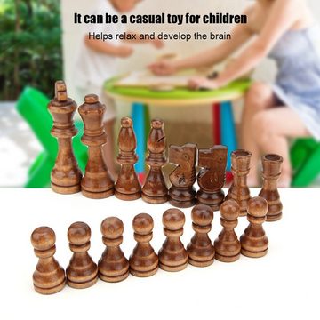 FUROKOY Lernspielzeug Chess,Schachspiel aus Holz, 32 Figuren (Brett nicht enthalten), Freizeit Lernspielzeug Schach für Kinder ab 3 Jahren