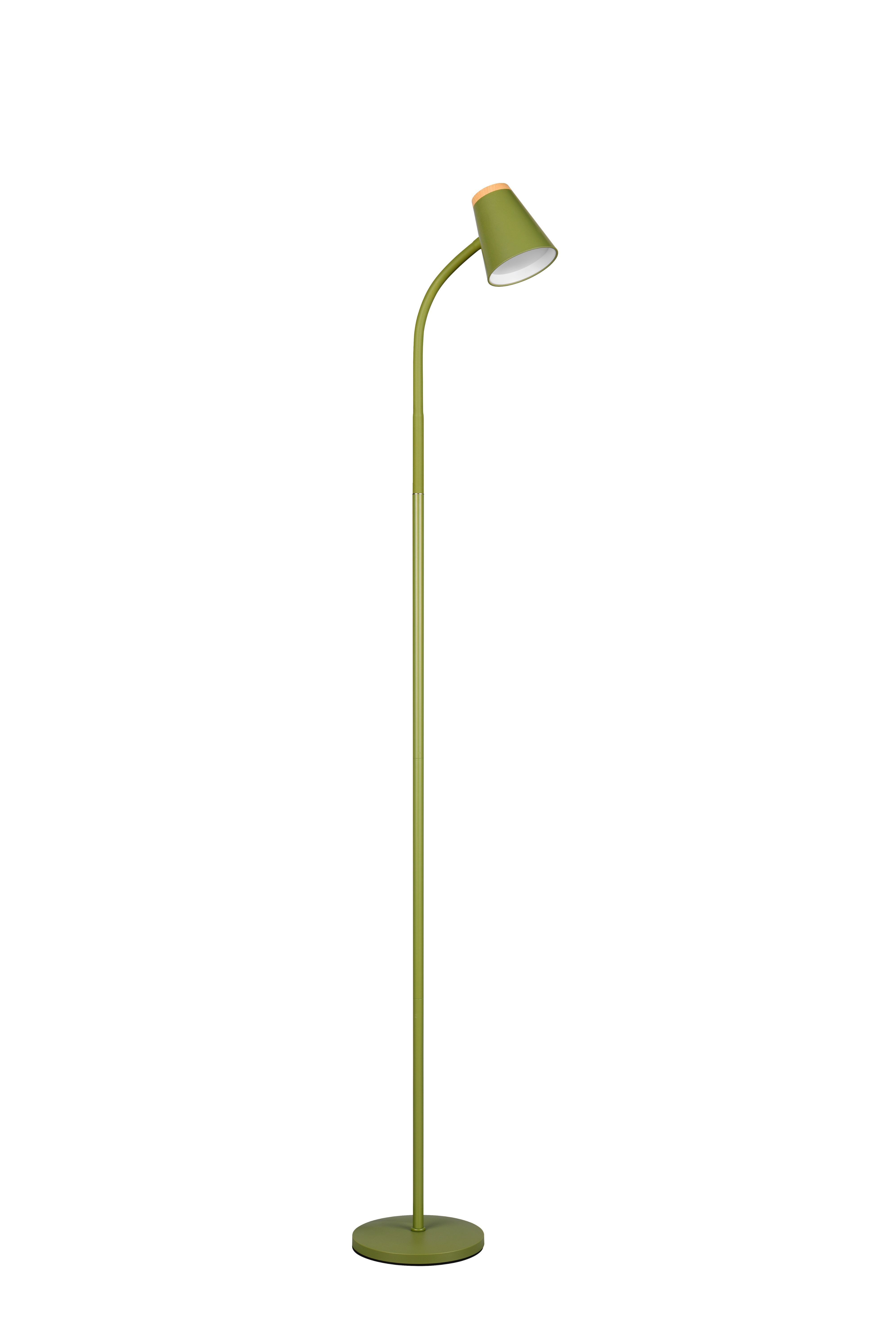 lightling LED Stehlampe Quincy, flexibel schwenkbar, LED fest integriert, warmweiße Lichtfarbe, inkl. Ein- und Ausschalter, aus hochwertigem Metall