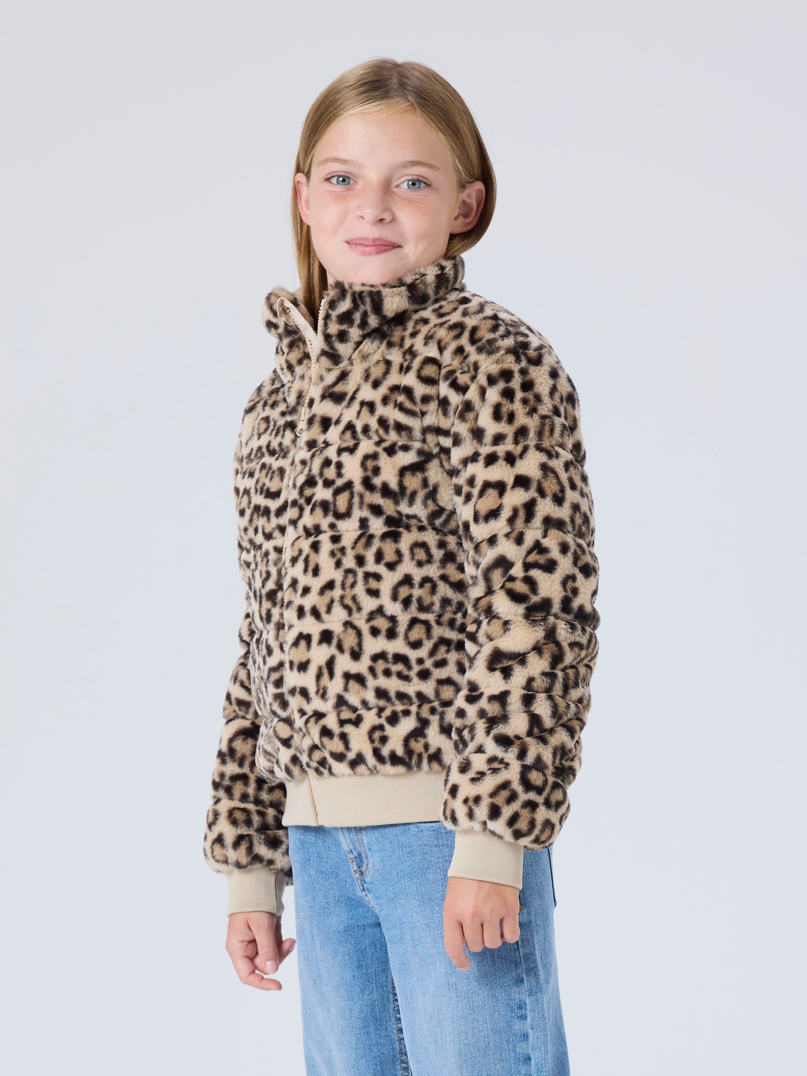 Name It Plüschjacke NKFMILA JACKET PB Kunstfaser