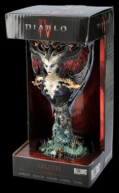 Figuren Shop GmbH Becher Kelch Diablo IV - Lilith - Nemesis Now - Game Merchandise Dekoration, Kunststein (Polyresin), Edelstahl