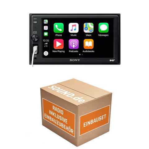 JUST SOUND best choice for caraudio Autoradio mit AX1005DB Bluetooth DAB+ CarPlay Einbauset Opel Astra H Autoradio