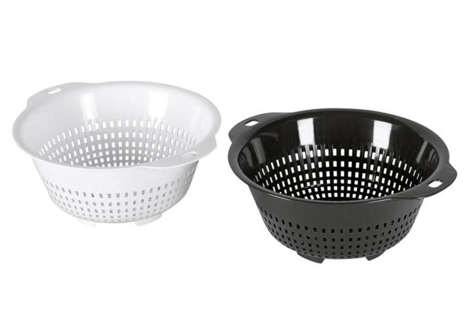 My Basic Seiher Salatseiher, Sieb aus Kunststoff, Ø‎ 31 cm (Farbe zufällig, 1 Stück), (1-St)