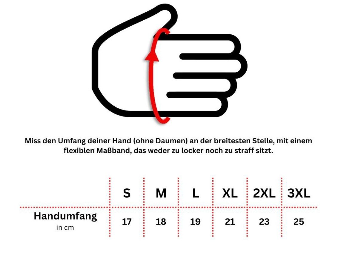 MDM Motorradhandschuhe MDM Classic Motorrad Lederhandschuh Braun, Aramid Innenfutter Abriebfest – Bild 5 von 5