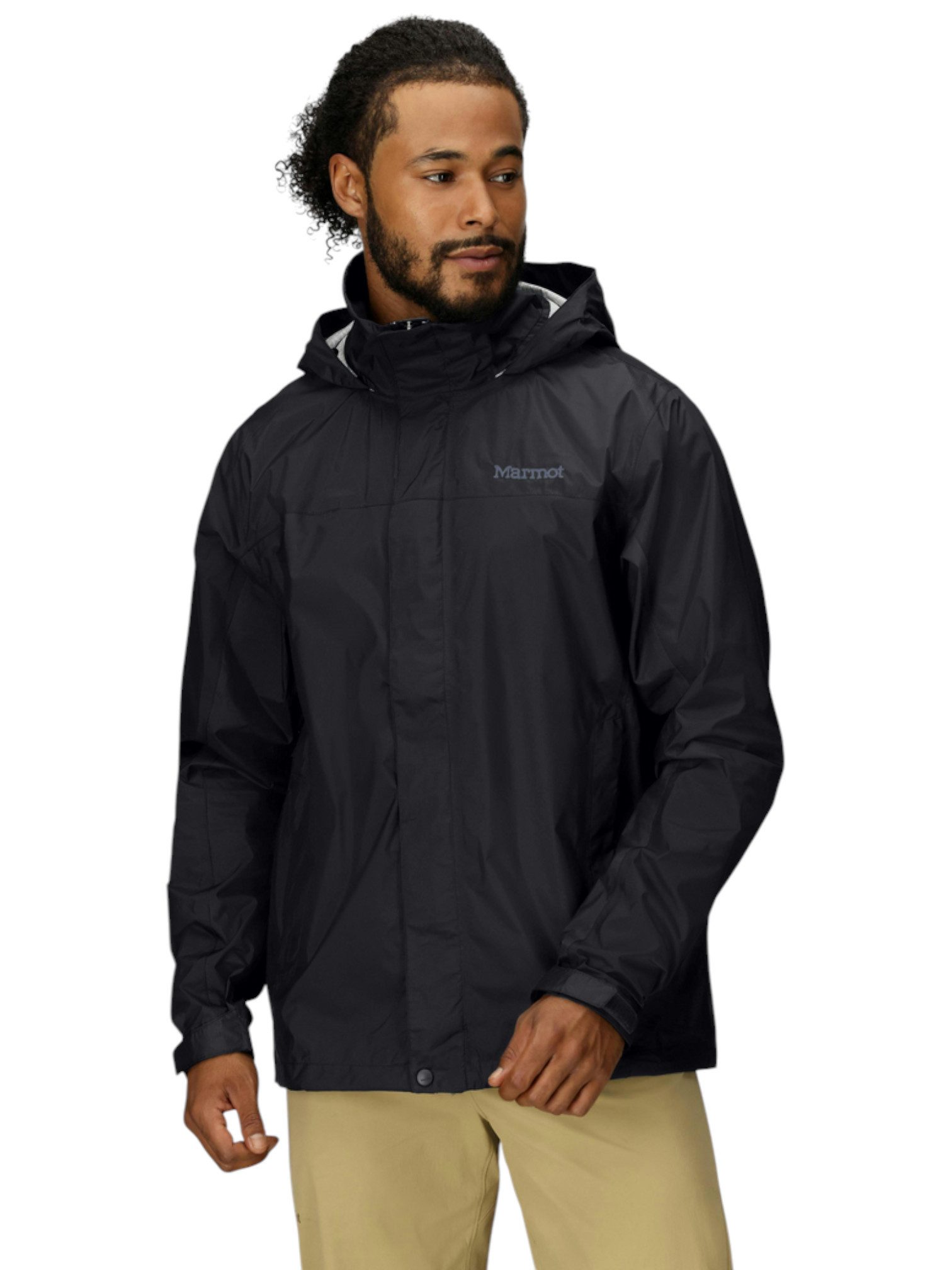 Marmot Regenjacke PreCip Eco (wasserdicht, atmungsaktiv, PFC-frei) 2025 schwarz Herren