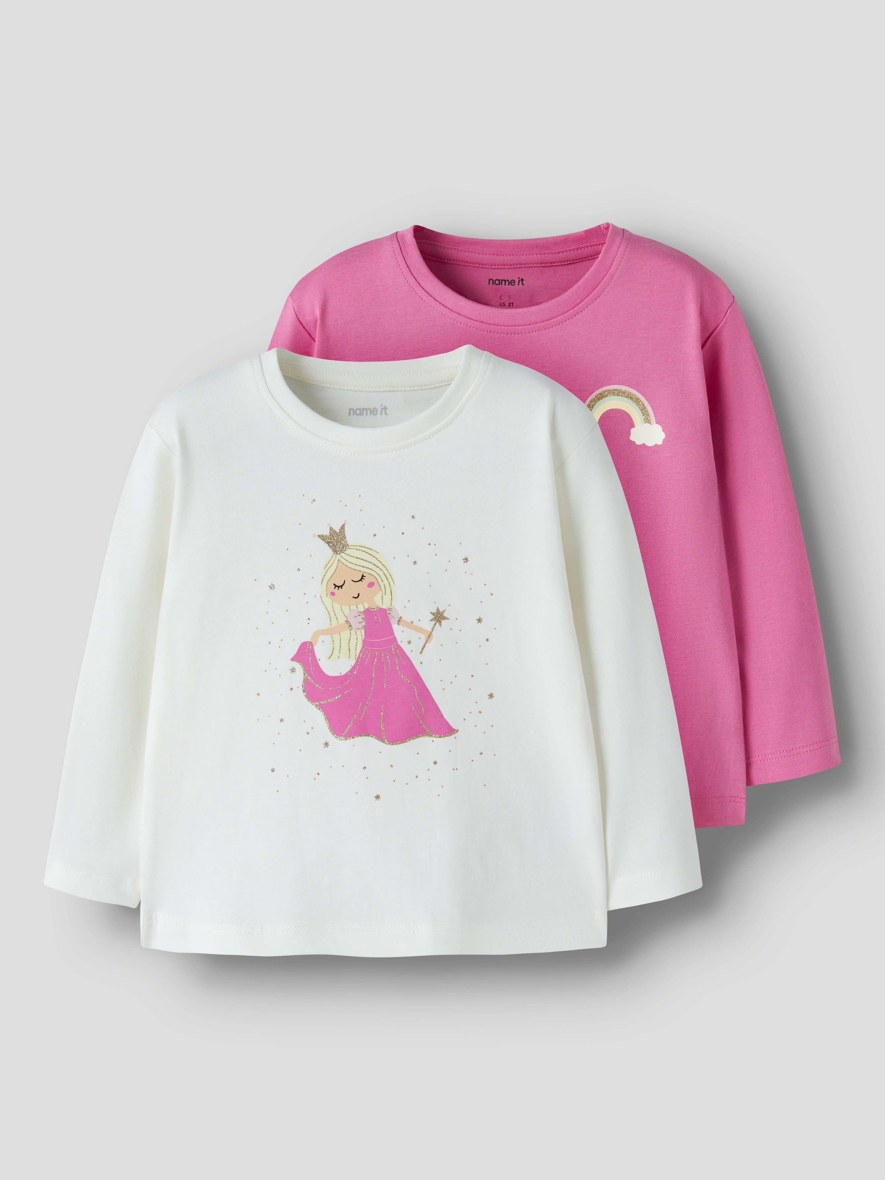 Name It Langarmshirt NMFVEEN 2P LS NREG TOP (Packung, 2-tlg)