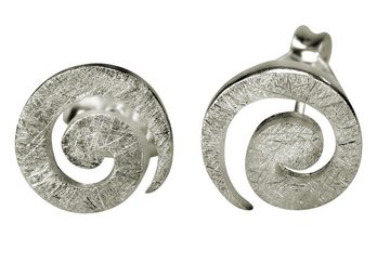 SILBERMOOS Paar Ohrstecker Ohrstecker "Kleine Spirale", 925 Sterling Silber