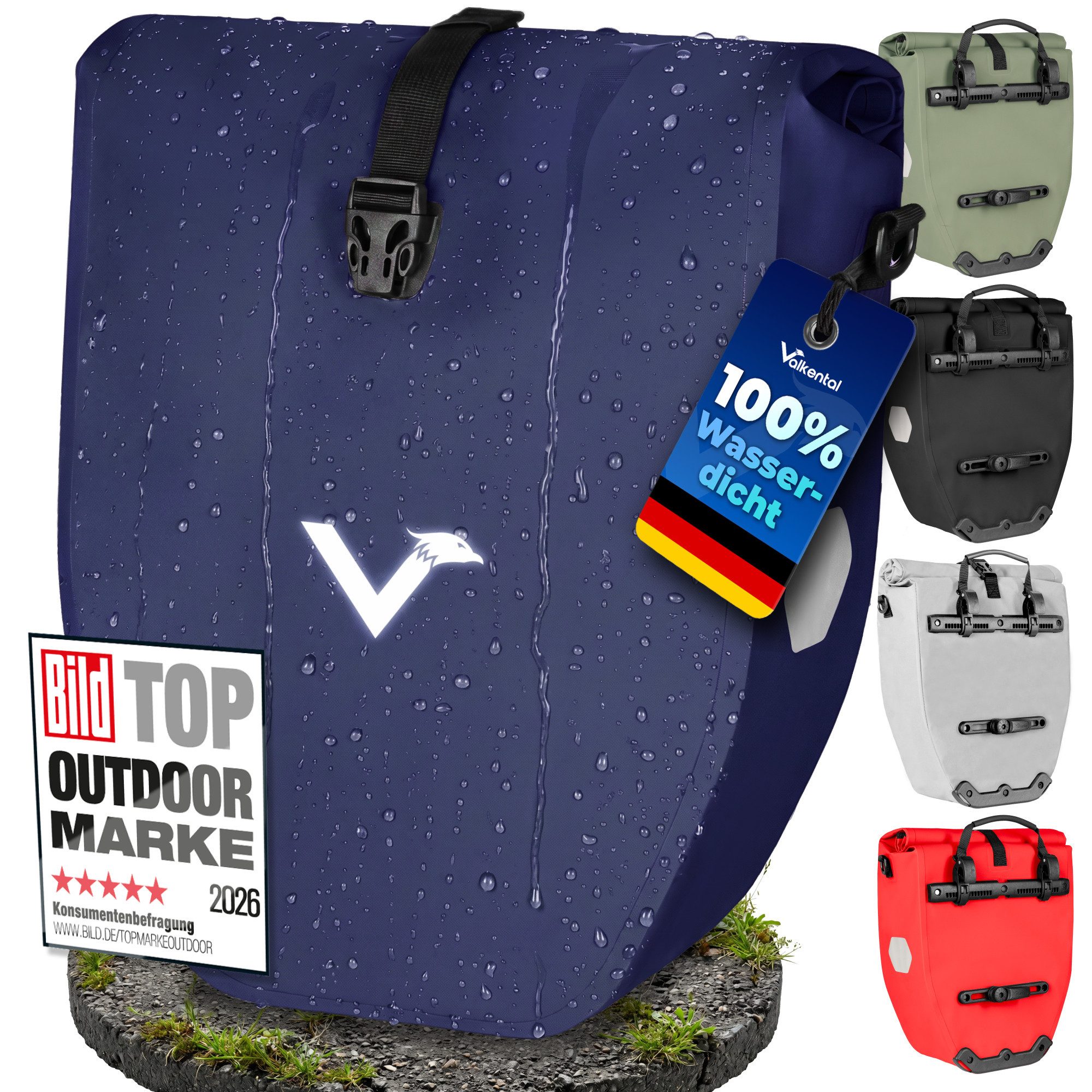Fahrradtasche Gepäckträger wasserdicht & abschließbar
