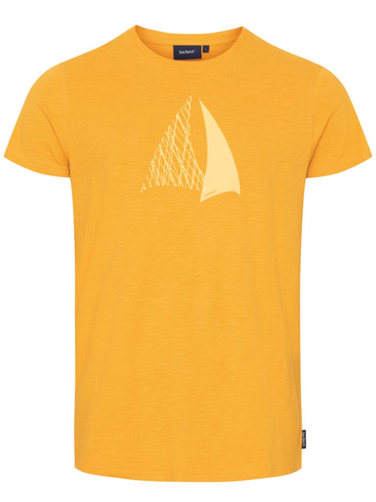 Sea Ranch T-Shirt Herren Kurzarm-Shirt Villum mit maritimen Front-Print aus Baumwolle