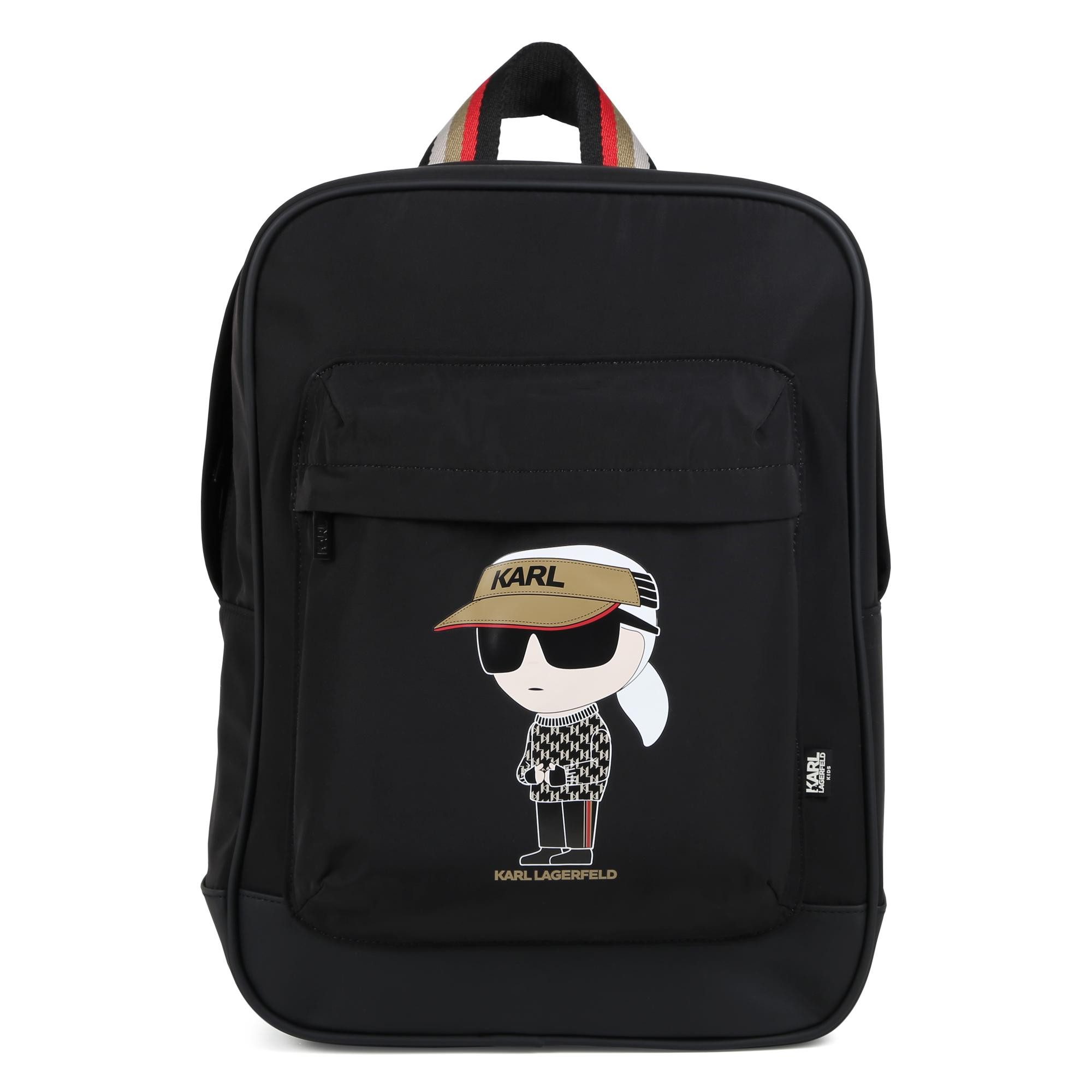 KARL LAGERFELD Kinderrucksack KARL LAGERFELD KIDS Rucksack schwarz Logoprint